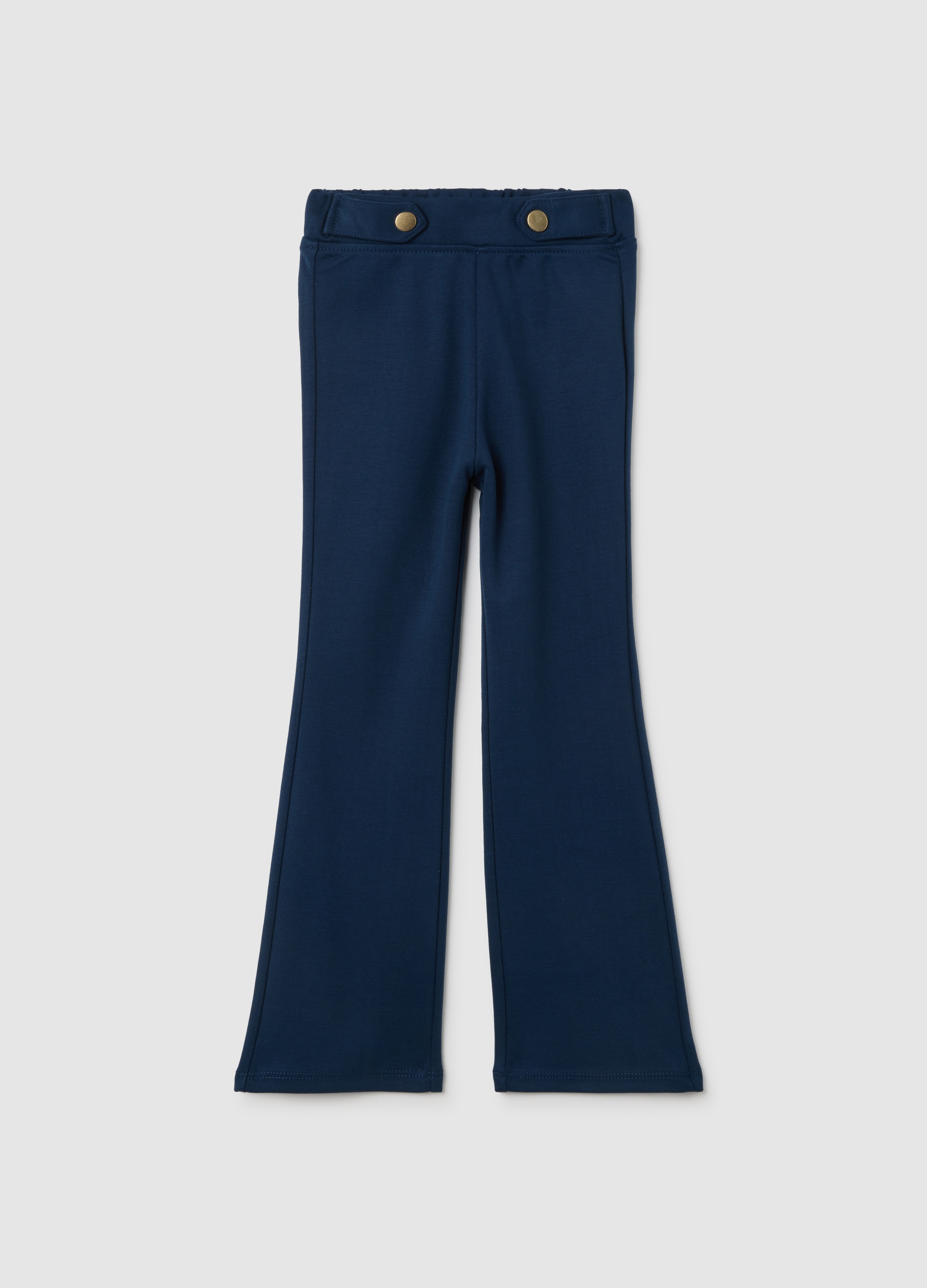 Leggings Flare Da Bambina Blu, Niña, Azul oscuro, Talla: 7-8