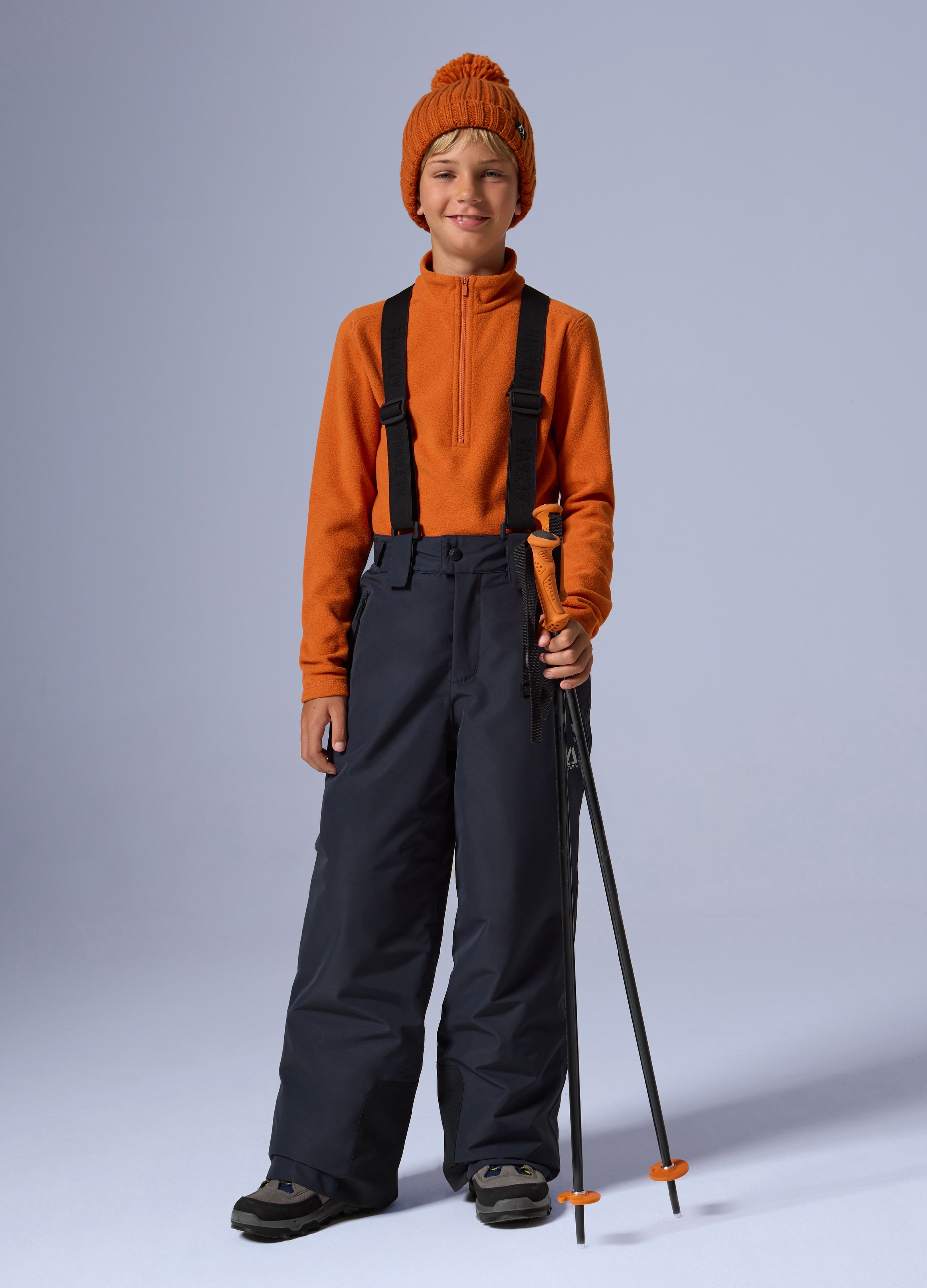 ALTAVIA, Pile Half Zip Altavia With Deborah Compagnoni, Bambino, Arancione, Taglia: 8