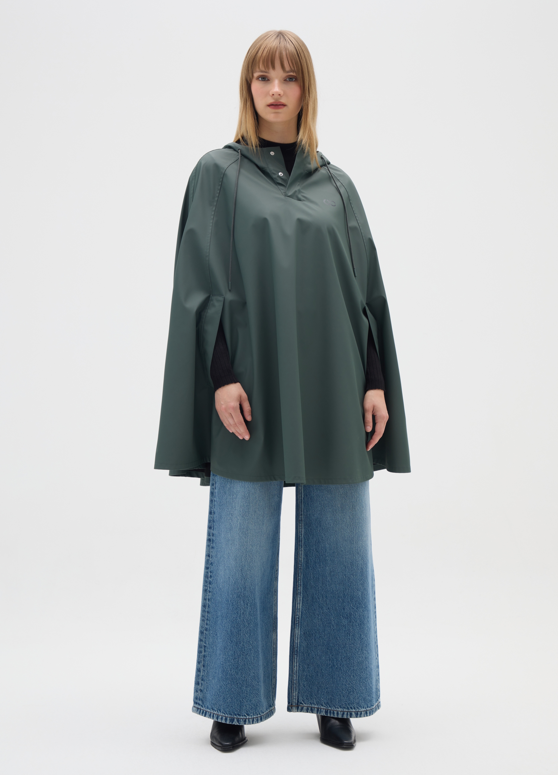 OVS, Chaqueta Impermeable Verde Ajuste Regular, Mujer, Verde oscuro