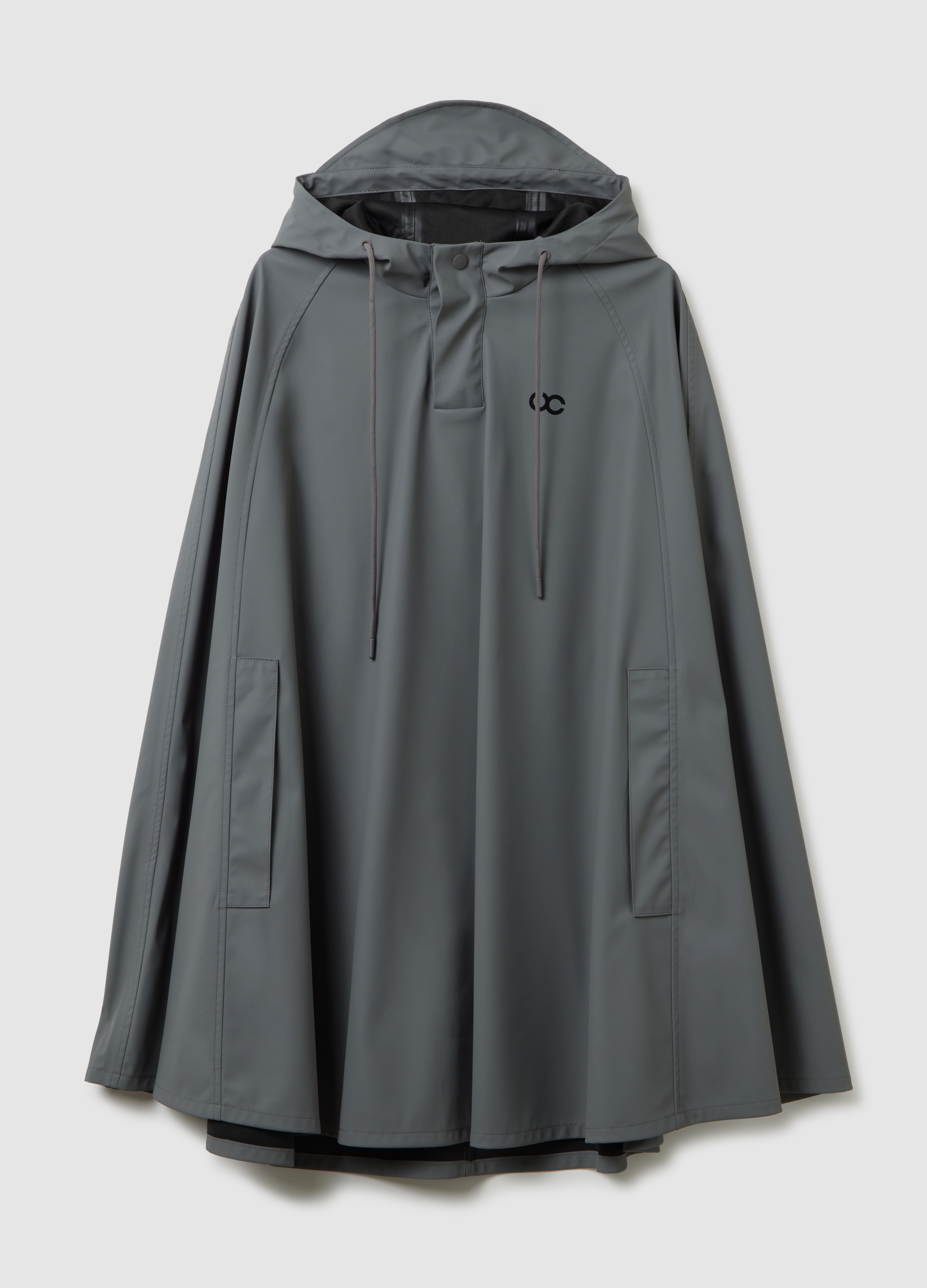 Chaqueta Impermeable Gris Ajuste Regular, Mujer, Gris claro, Talla: FASUL