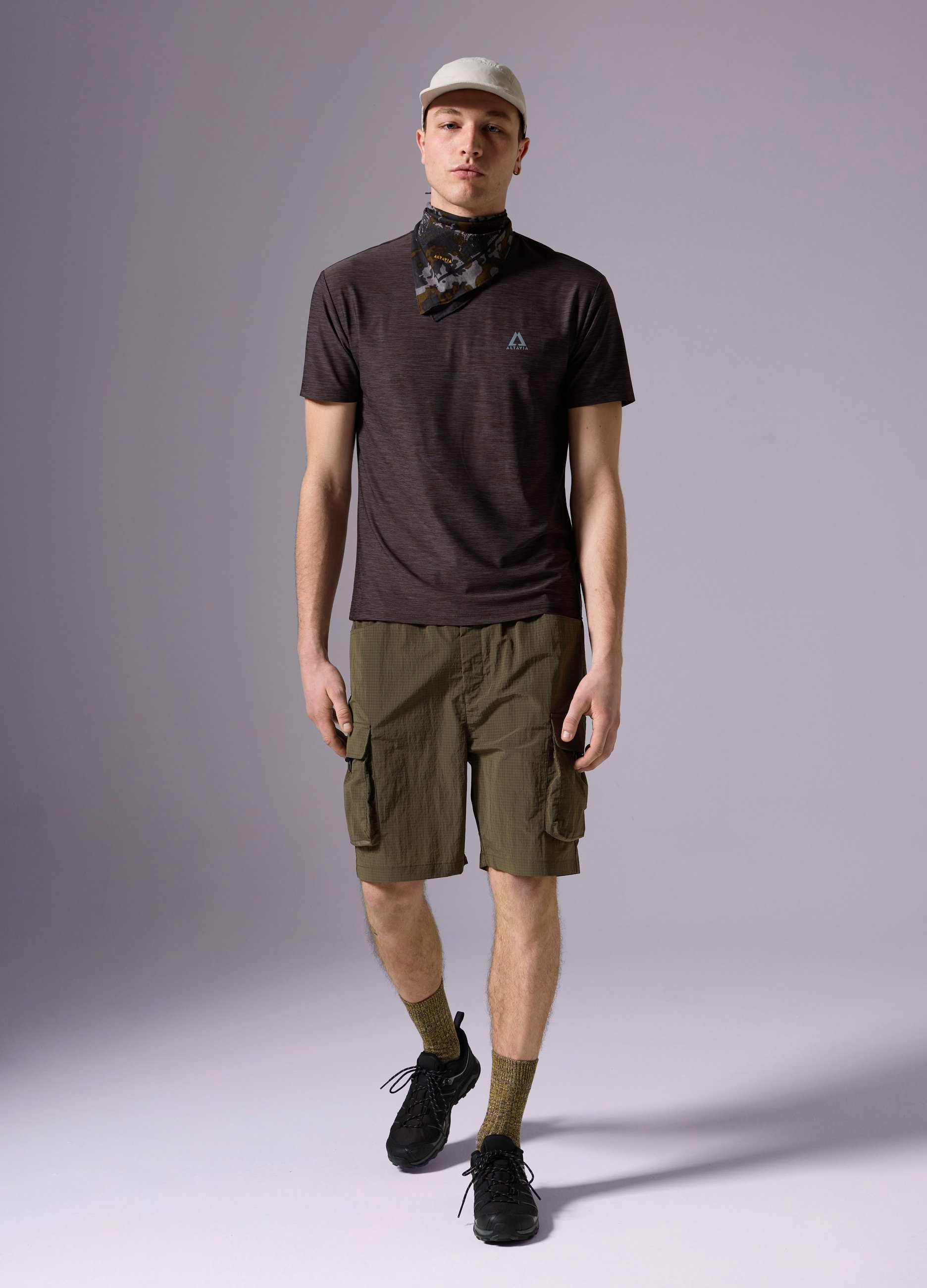 ALTAVIA, Bermudas De Trekking Altavia, Hombre, Verde militar, Talla: S