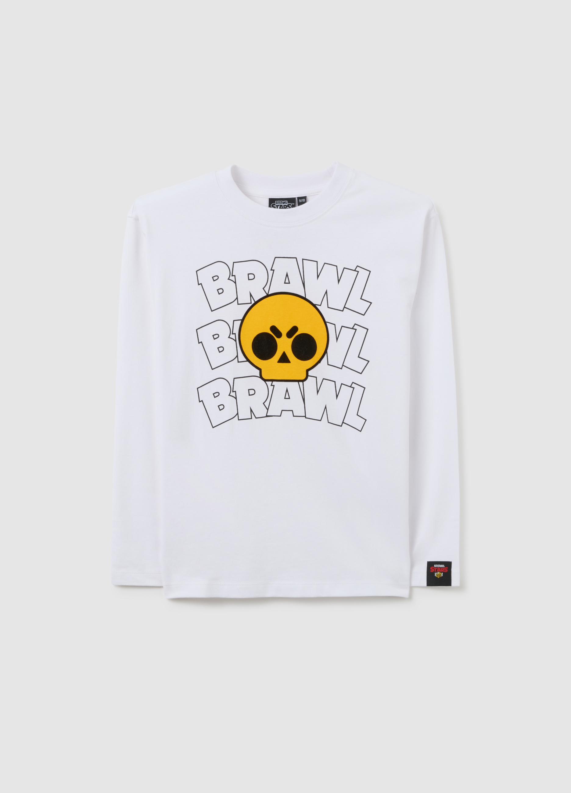 OVS KIDS, T-shirt Bianca Da Bambino In Puro Cotone Vestibilità Over Con Stampe, Bianco, Taglia: 9-10