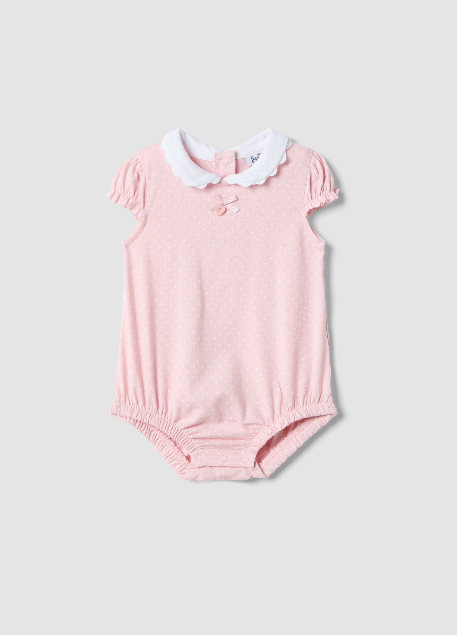 FAGOTTINO, Body Rosa In Cotone Organico A Maniche Corte, Bebé Niña, Rosa, Talla: 3-6