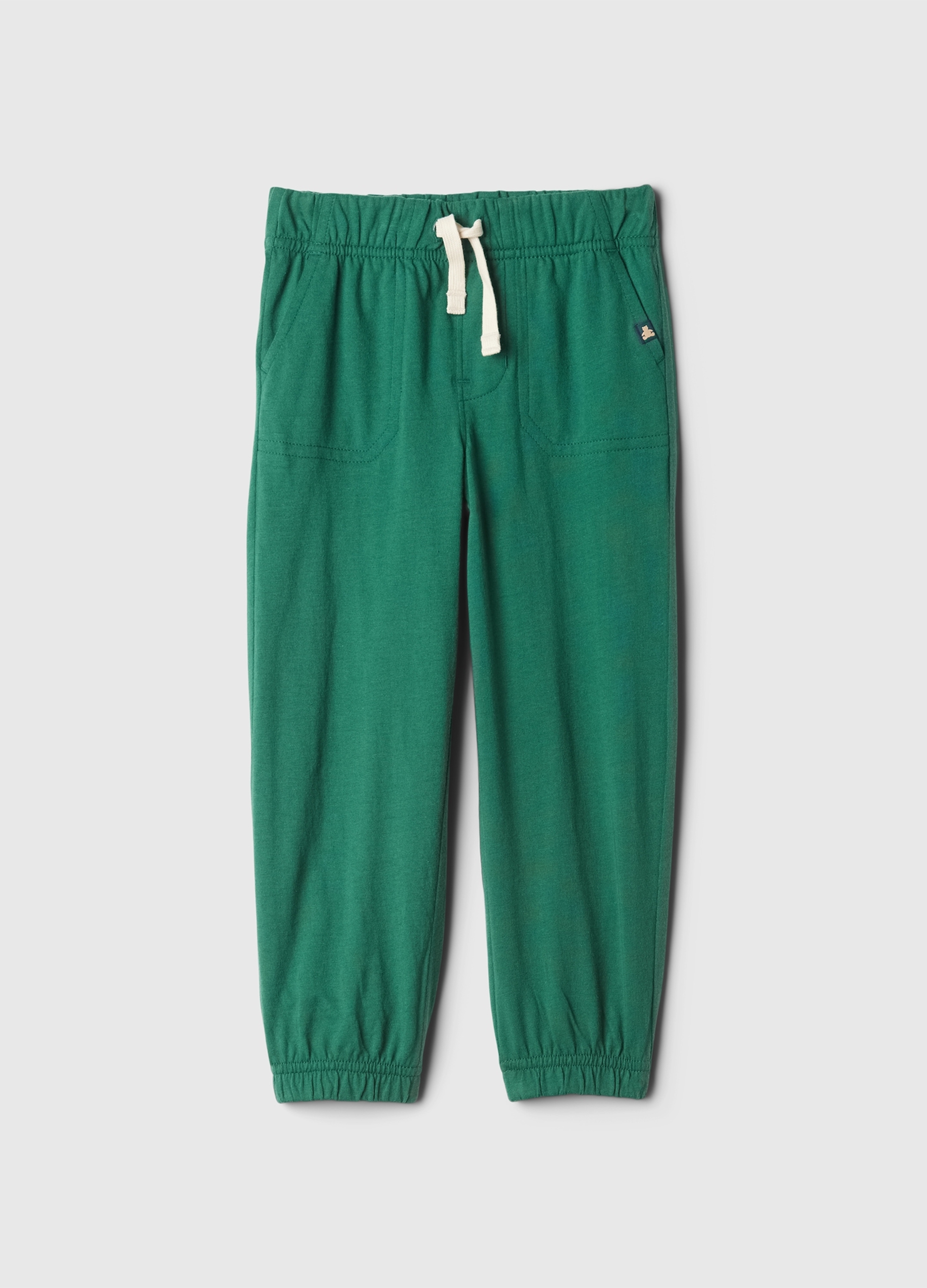 GAP KIDS, Joggers In Felpa Con Coulisse E Profili Elasticati, Unisex, Verde, Taglia: 6-12M/69-74