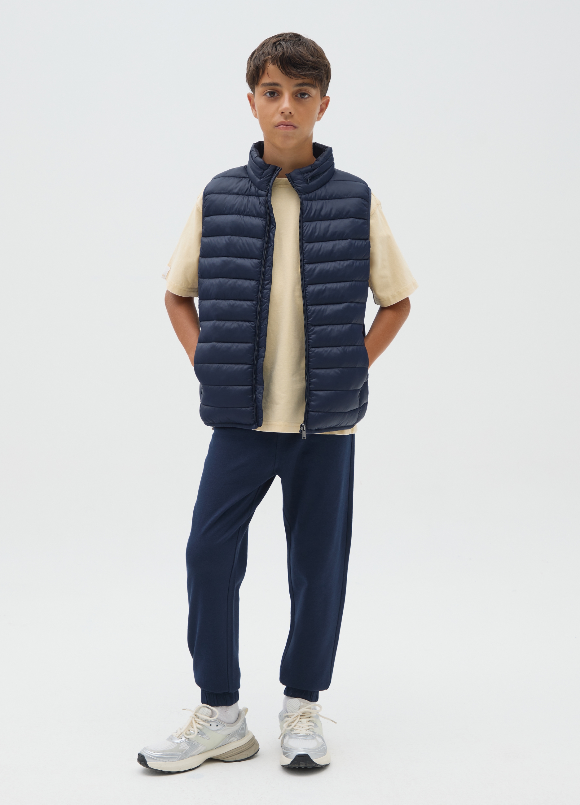 OVS, Jungenhose Aus Reiner Baumwolle Blau Regular Fit, Junge, Marineblau, Größe: 10-11