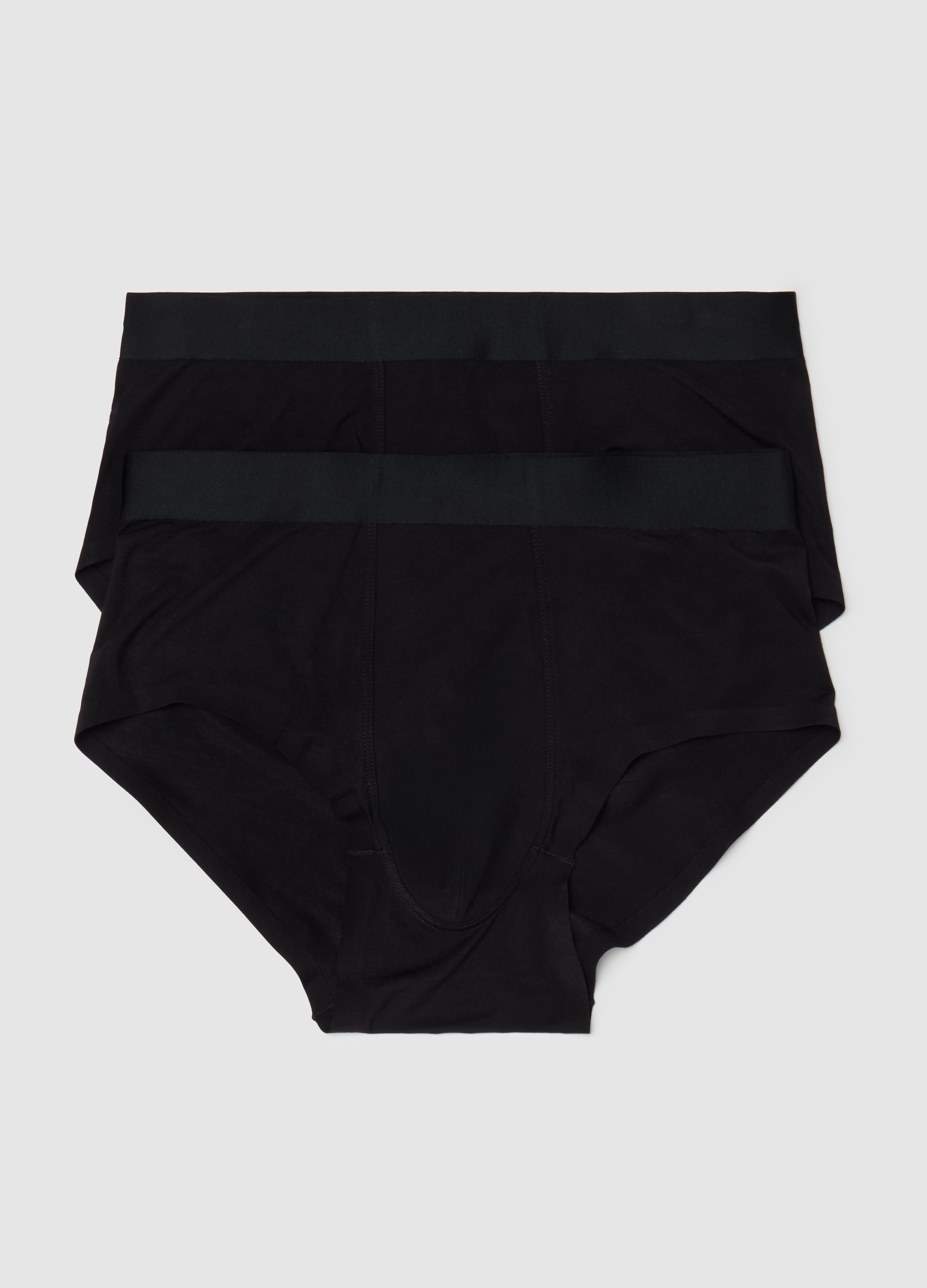 OVS , Bipack Slip In Modal Stretch, Uomo, Nero, Taglia: S