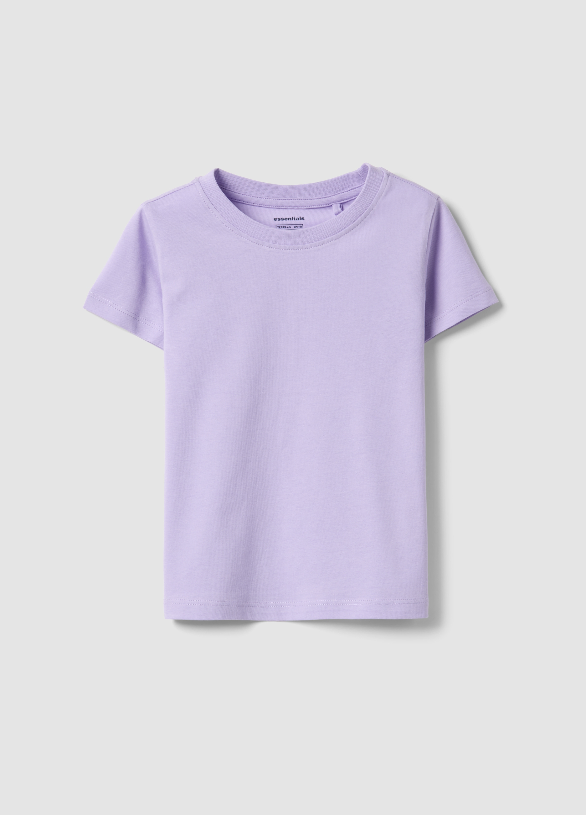 OVS KIDS, Camiseta Morada De Algodón Puro Para Niña, Corte Regular, Niña, Lavanda, Talla: 3-4