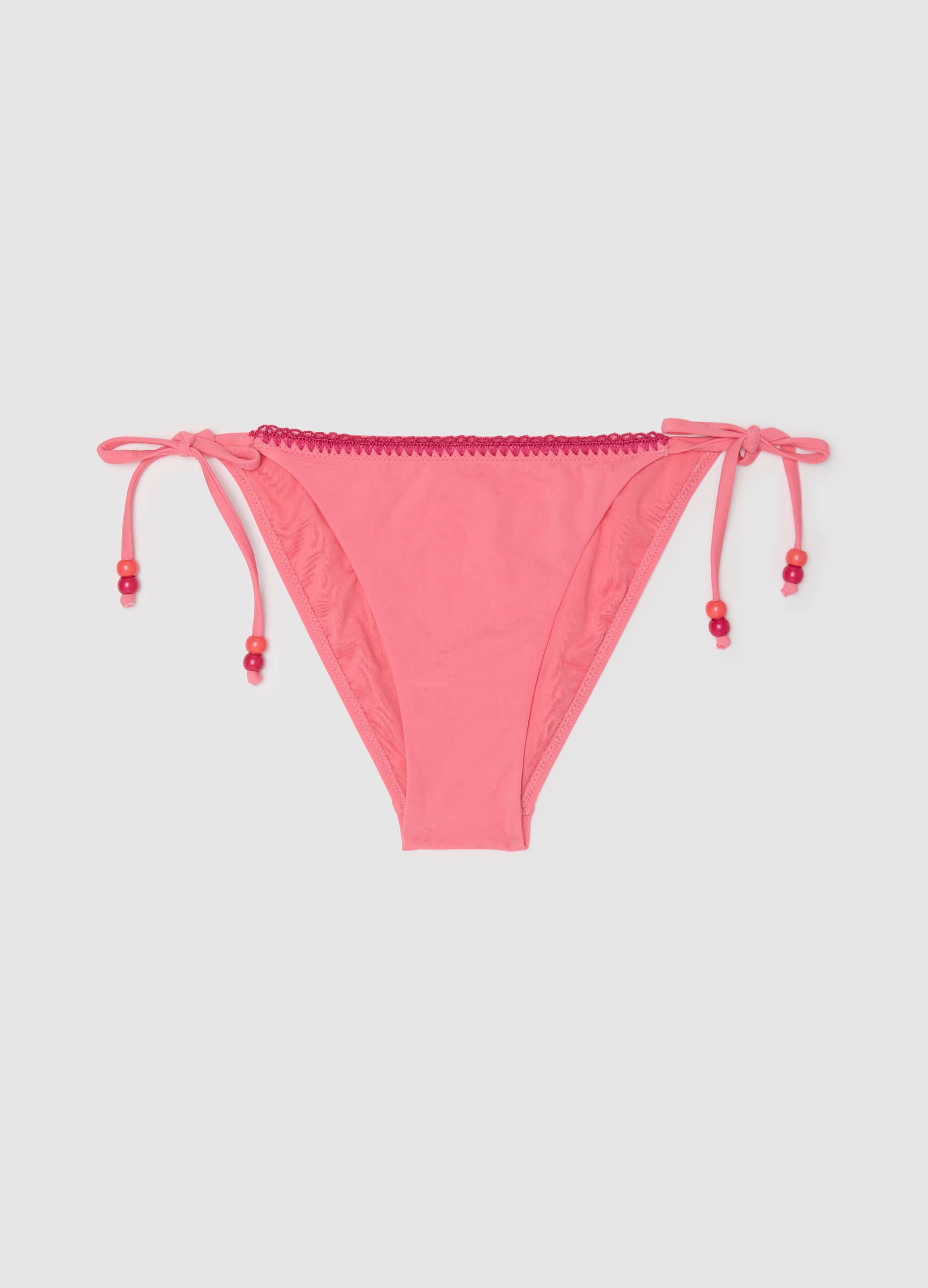 OVS , Slip Bikini Da Donna Rosa Con Dettagli Ricamati, Rosa, Taglia: 4