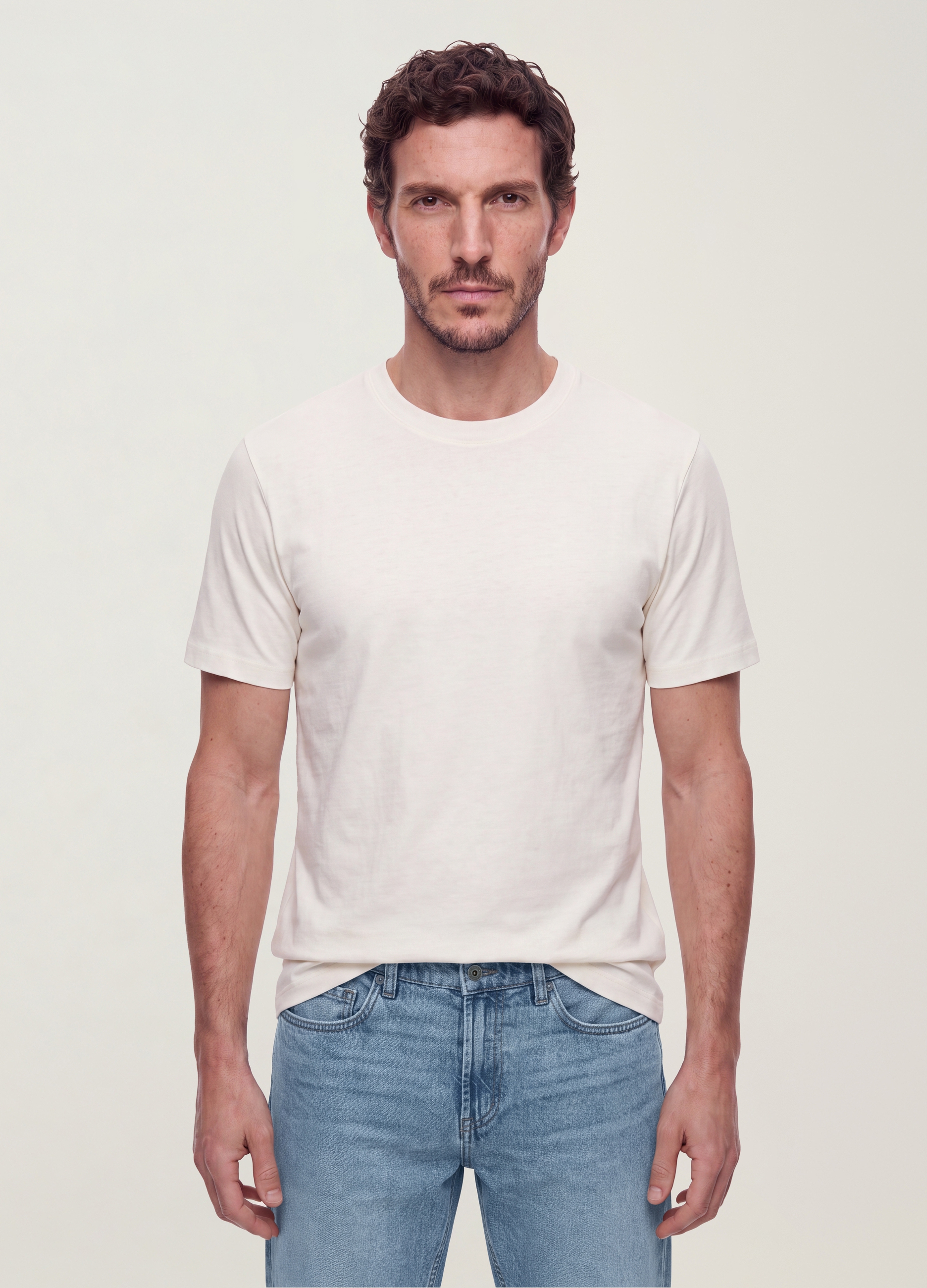 OVS, T-shirt The Iconic Tee Bianca In Puro Cotone A Maniche Corte Regular Fit, Uomo, Bianco, Taglia: M