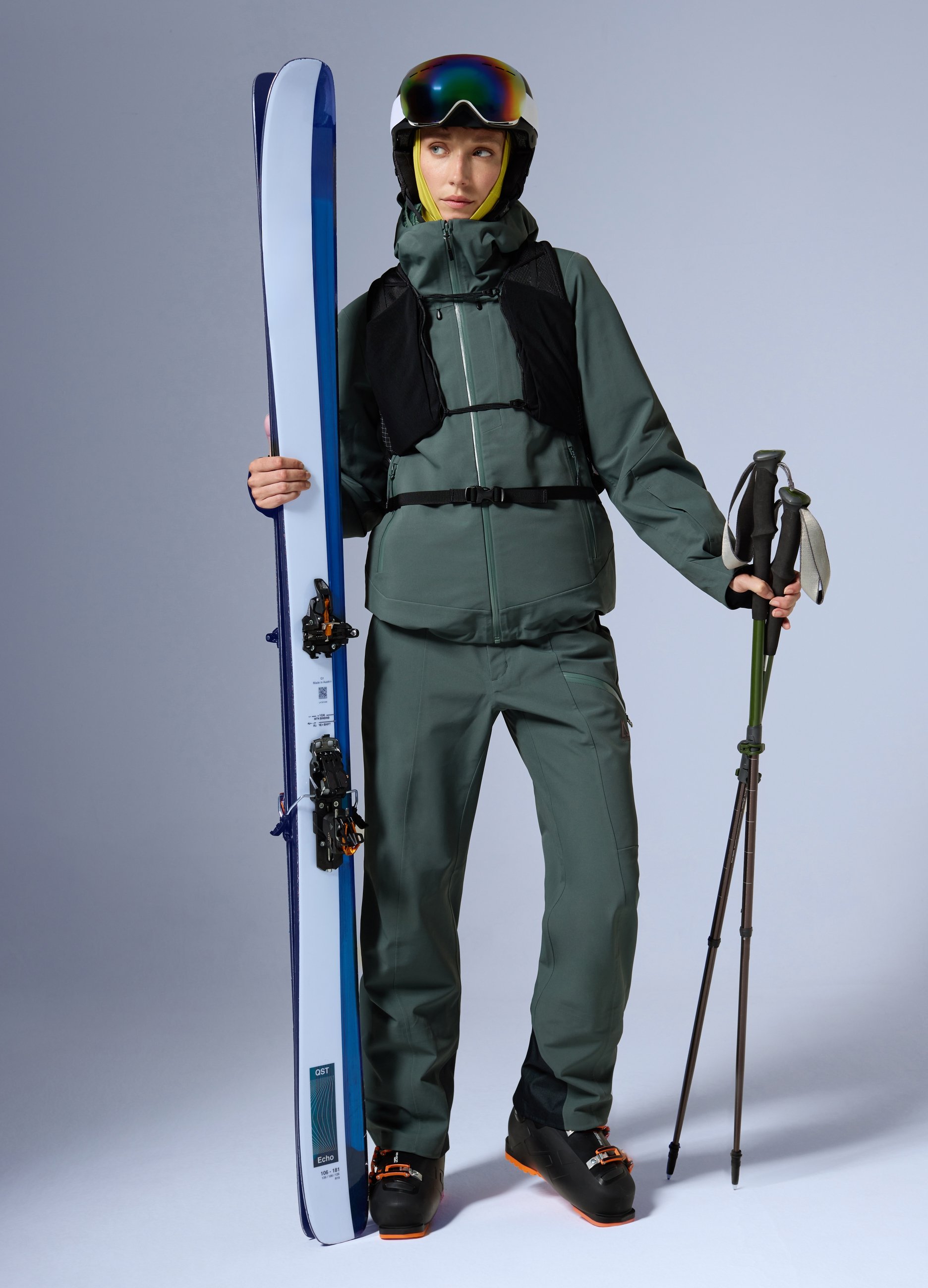 ALTAVIA, Pantaloni Guscio Altavia With Deborah Compagnoni, Donna, Verde, Taglia: L