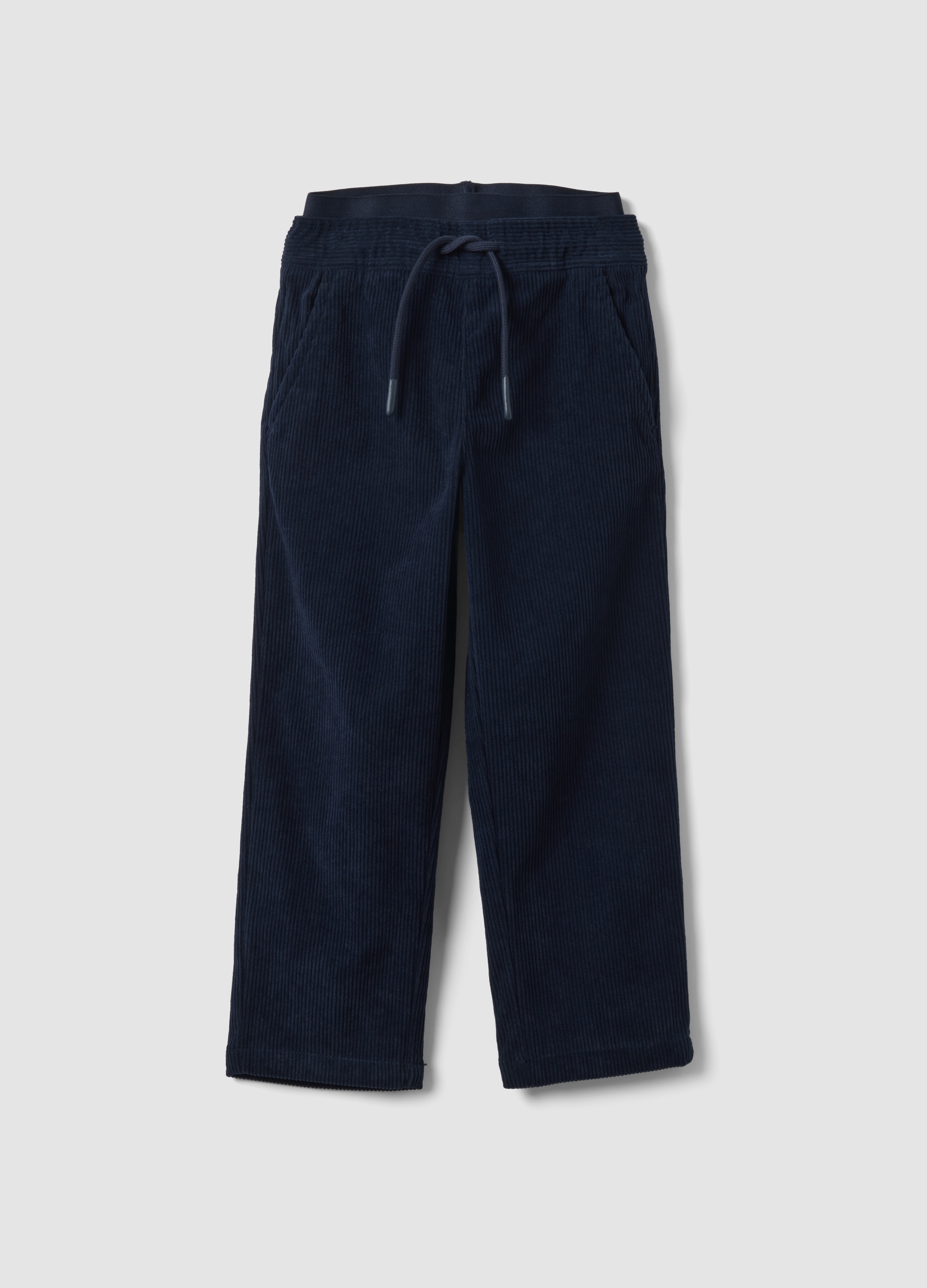 OVS KIDS, Jogger Blu A Coste Regular Fit Con Vita Elasticizzata, Bambino, Blu, Taglia: 3-4