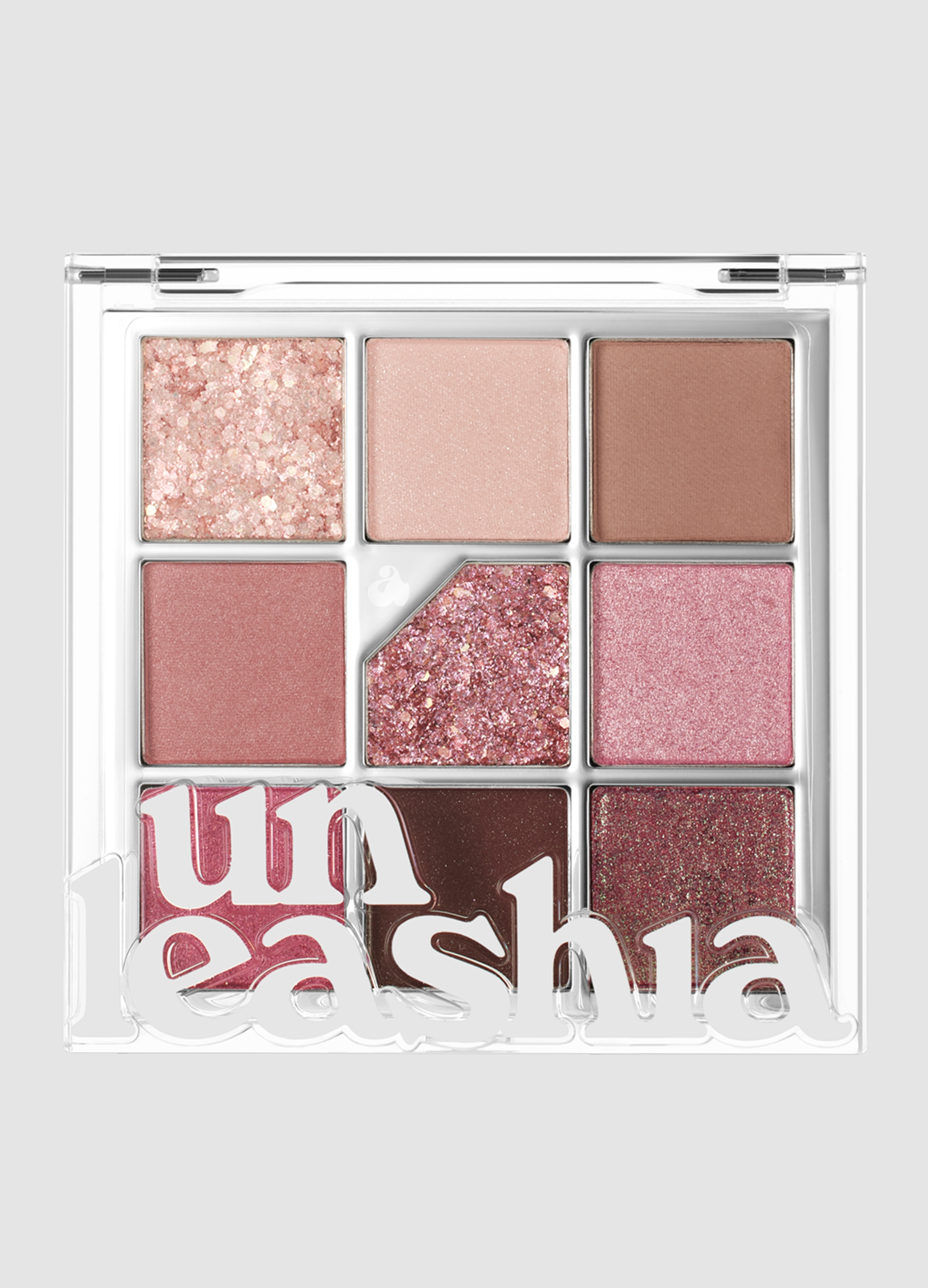 UNLEASHIA, Glitterpedia Eye Palette No.5 All Of Dusty Rose - Make-up Coreano, Donna, Multicolor, Taglia: FASUL
