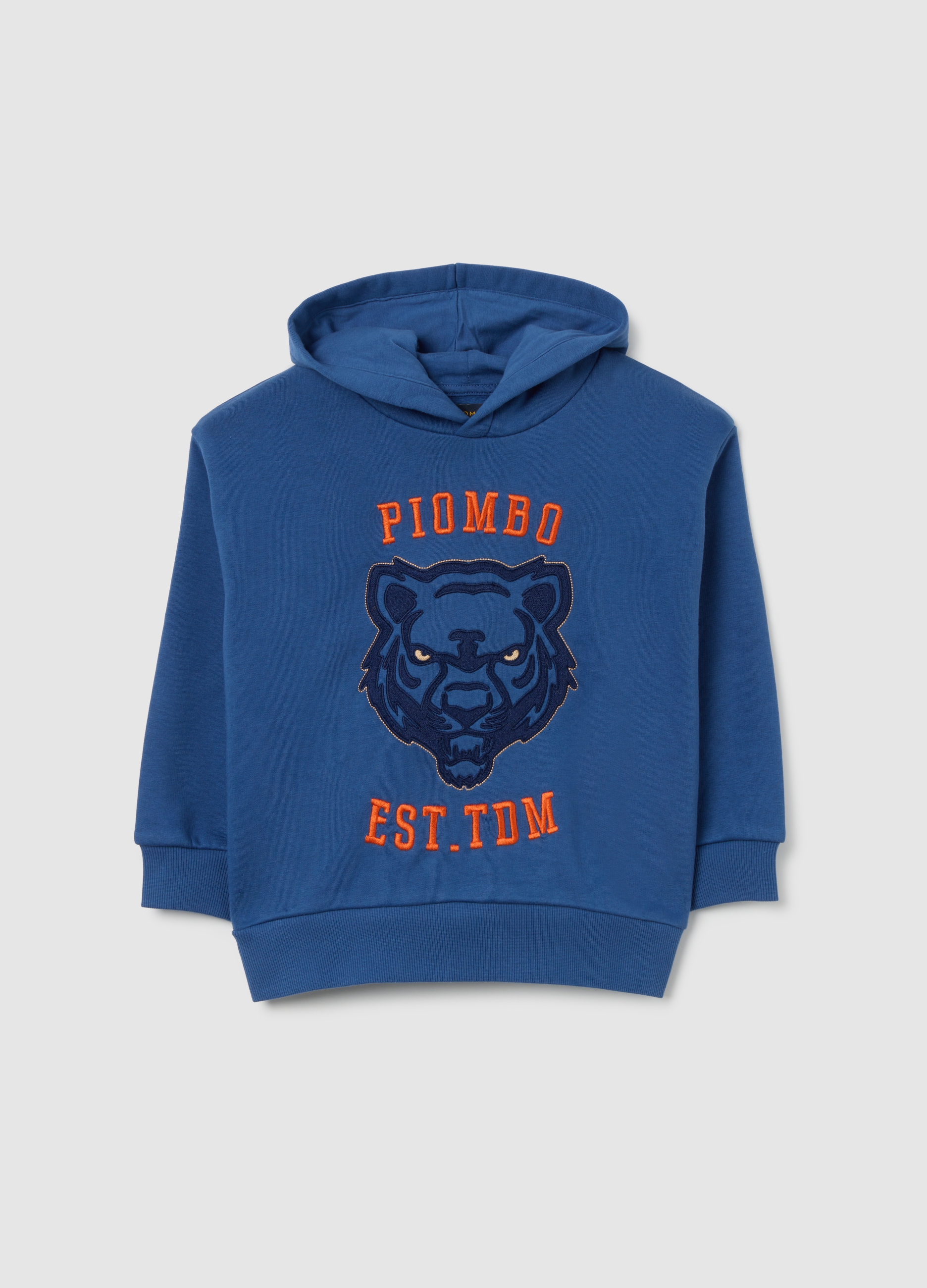 PIOMBO KIDS, Sudadera Azul Para Niños, Niño, Azul, Talla: 8