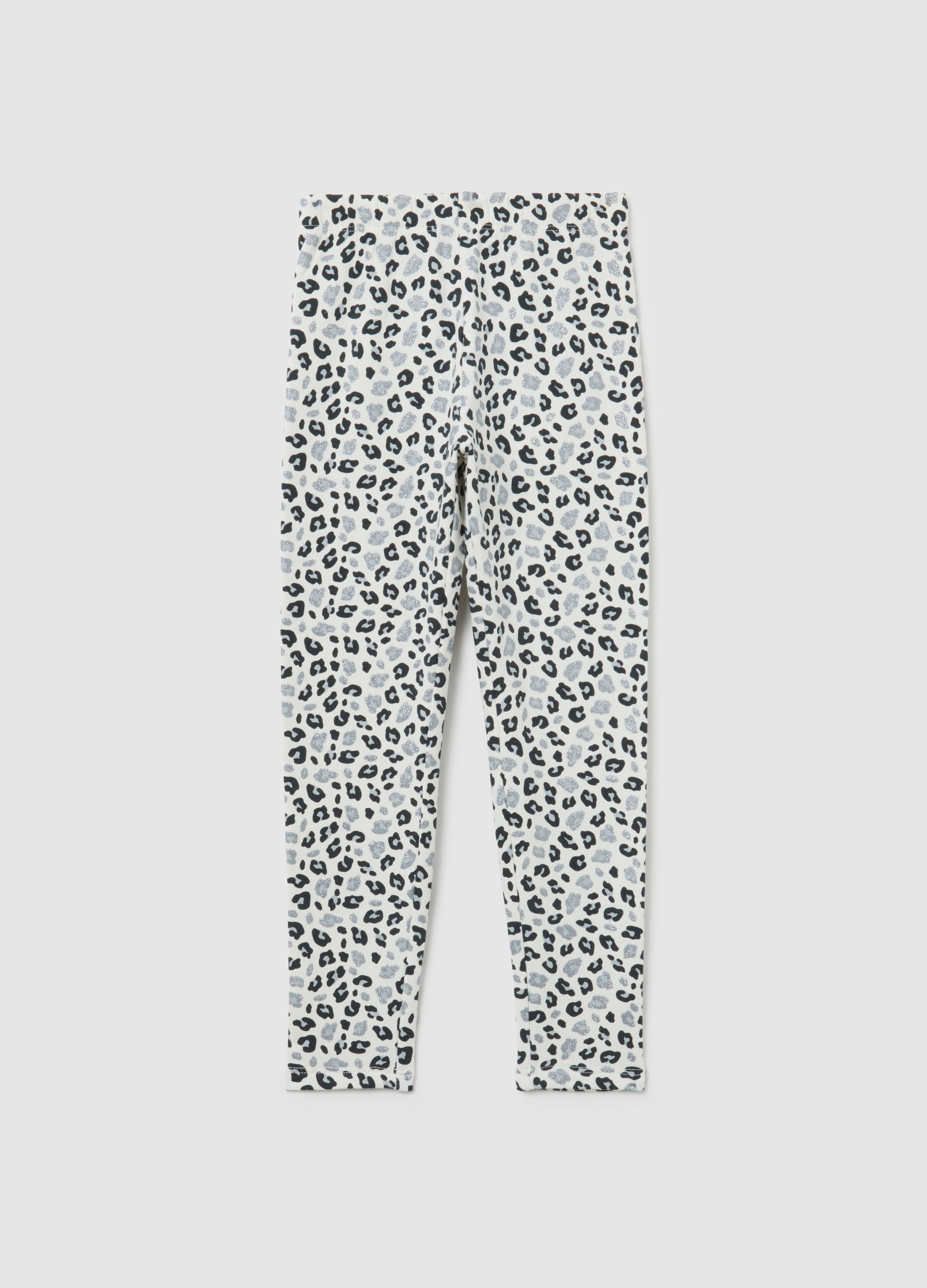 OVS KIDS, Leggings Skinny De Algodón Multicolor Para Niñas, Niña, Blanco/negro, Talla: 8-9