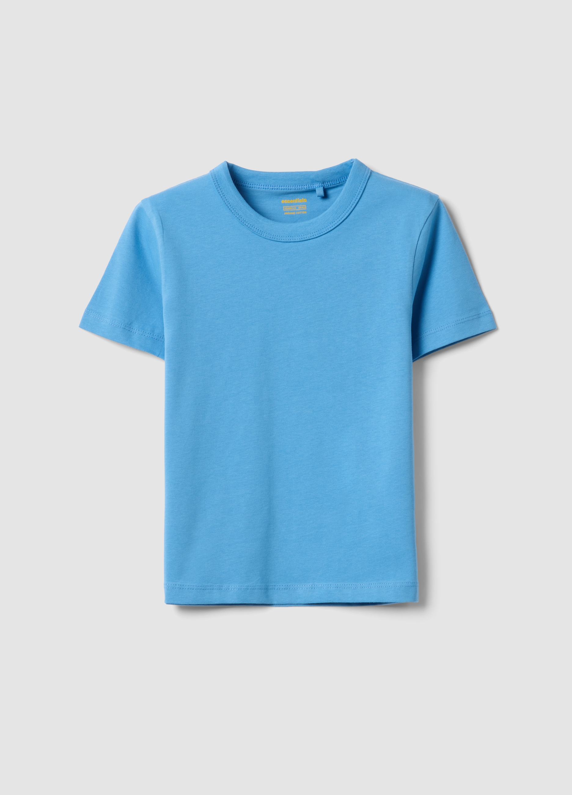 OVS KIDS, Camiseta Azul Celeste De Algodón Puro Para Niño, Corte Oversize, Niño, Azul Claro, Talla: 3-4