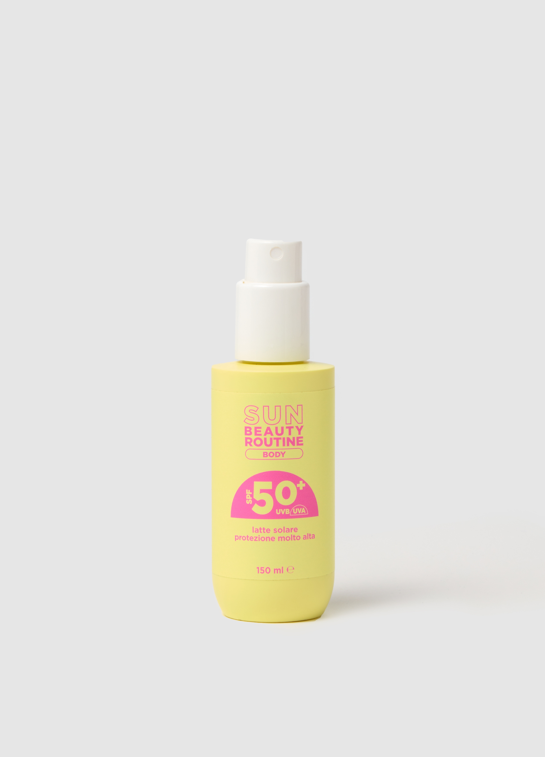 BODY BEAUTY ROUTINE, Latte Solare Corpo Spf 50+, Donna, Bianco, Taglia: FASUL