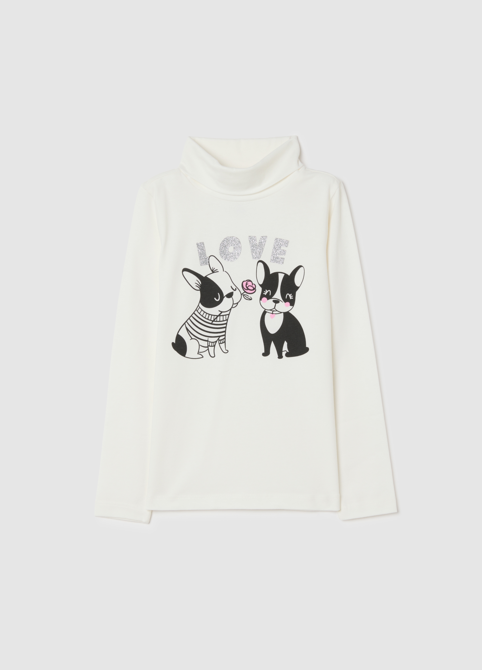 OVS KIDS, Camiseta Blanca De Algodón Elástico Para Niña Con Estampado, Niña, Blanco óptico, Talla: 7-8
