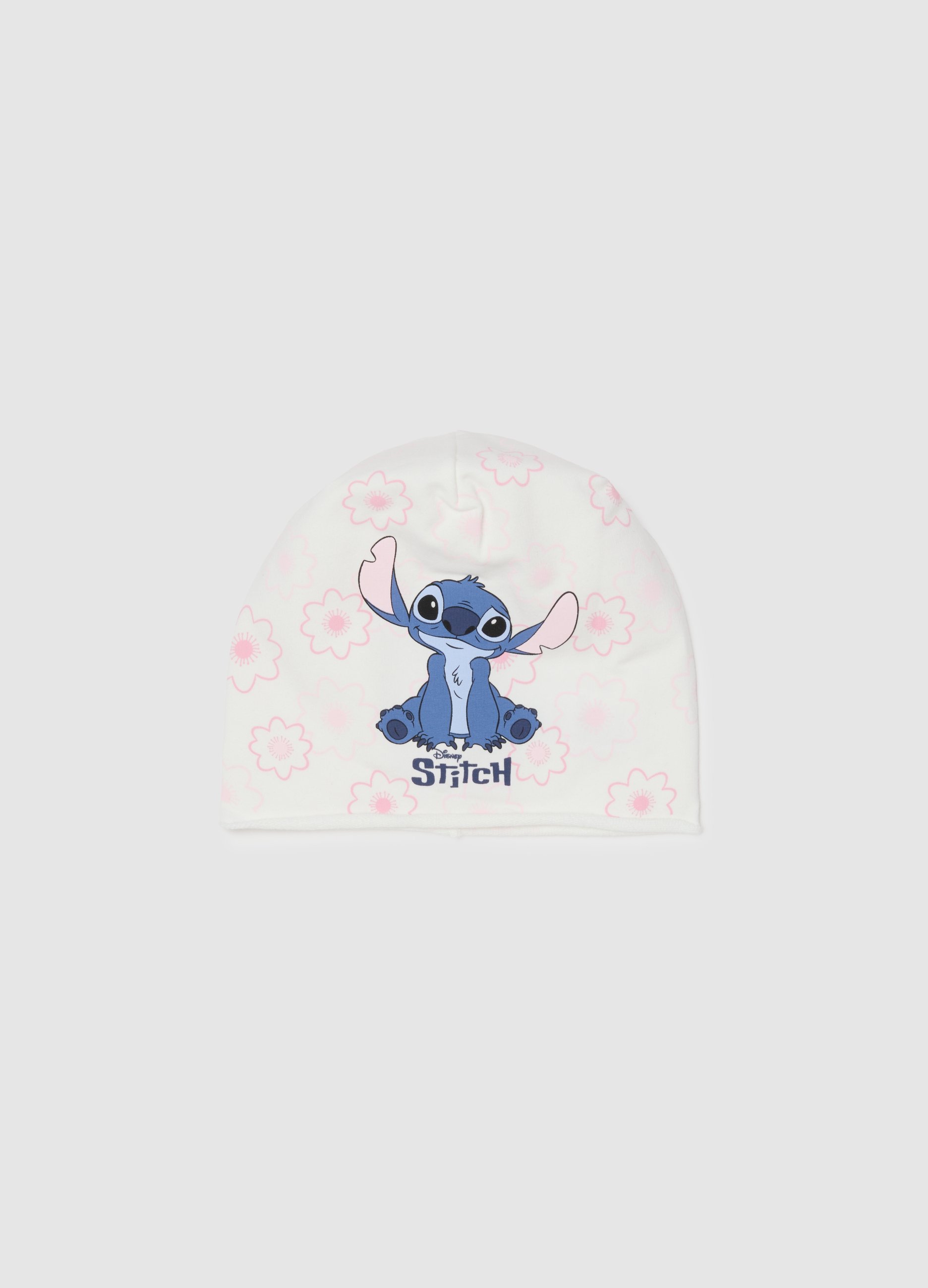 DISNEY, Sombrero Multicolor De Algodón Elástico Para Niña Con Estampado, Niña, White/Pink/Blue, Talla: 56