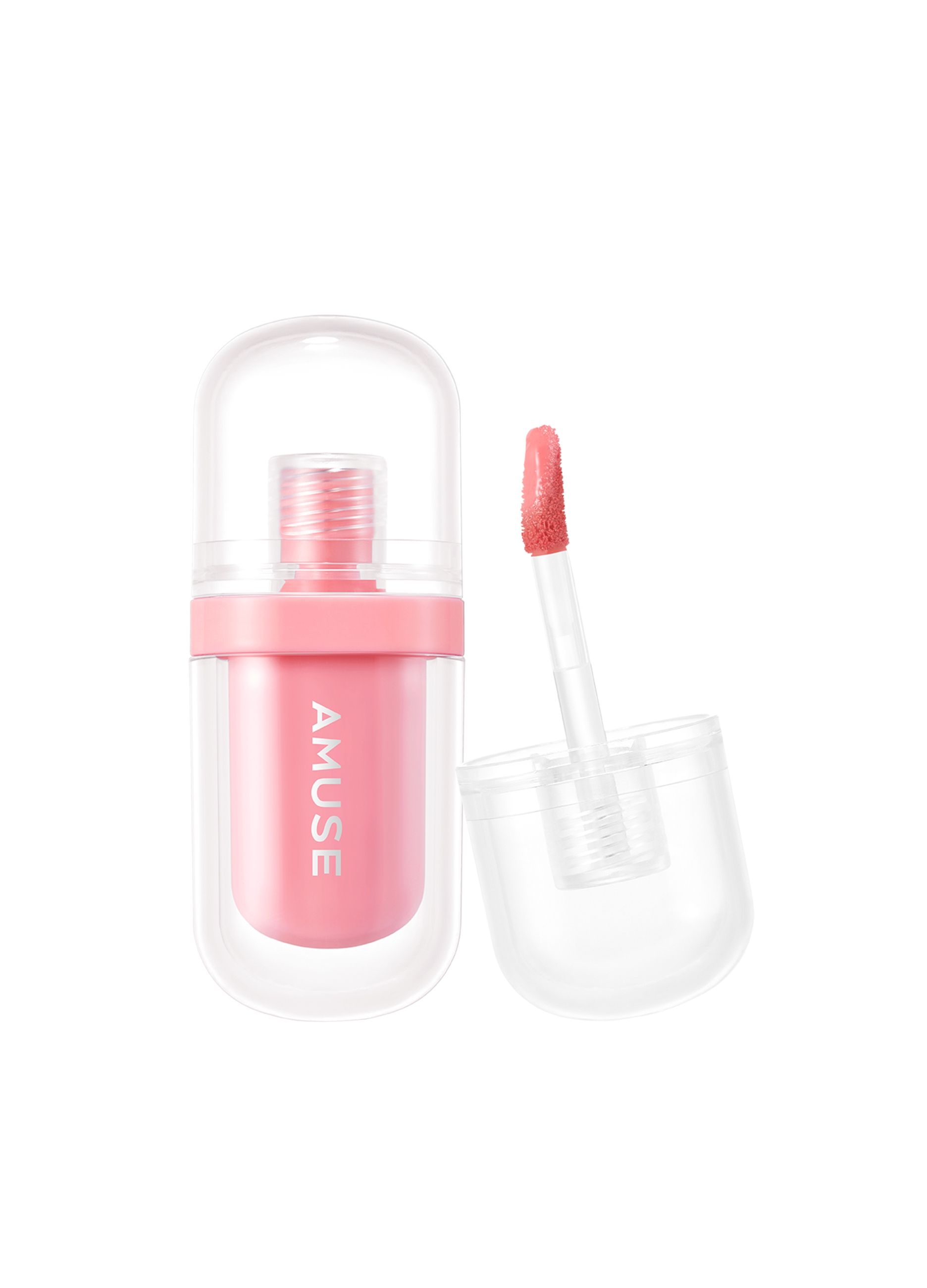 AMUSE, Tinta Labbra Dal Fantastico Effetto Glossy. Colore Vibrante E Labbra Idratate Per 12 Ore - Make-up Coreano, Donna, Rosa, Taglia: FASUL
