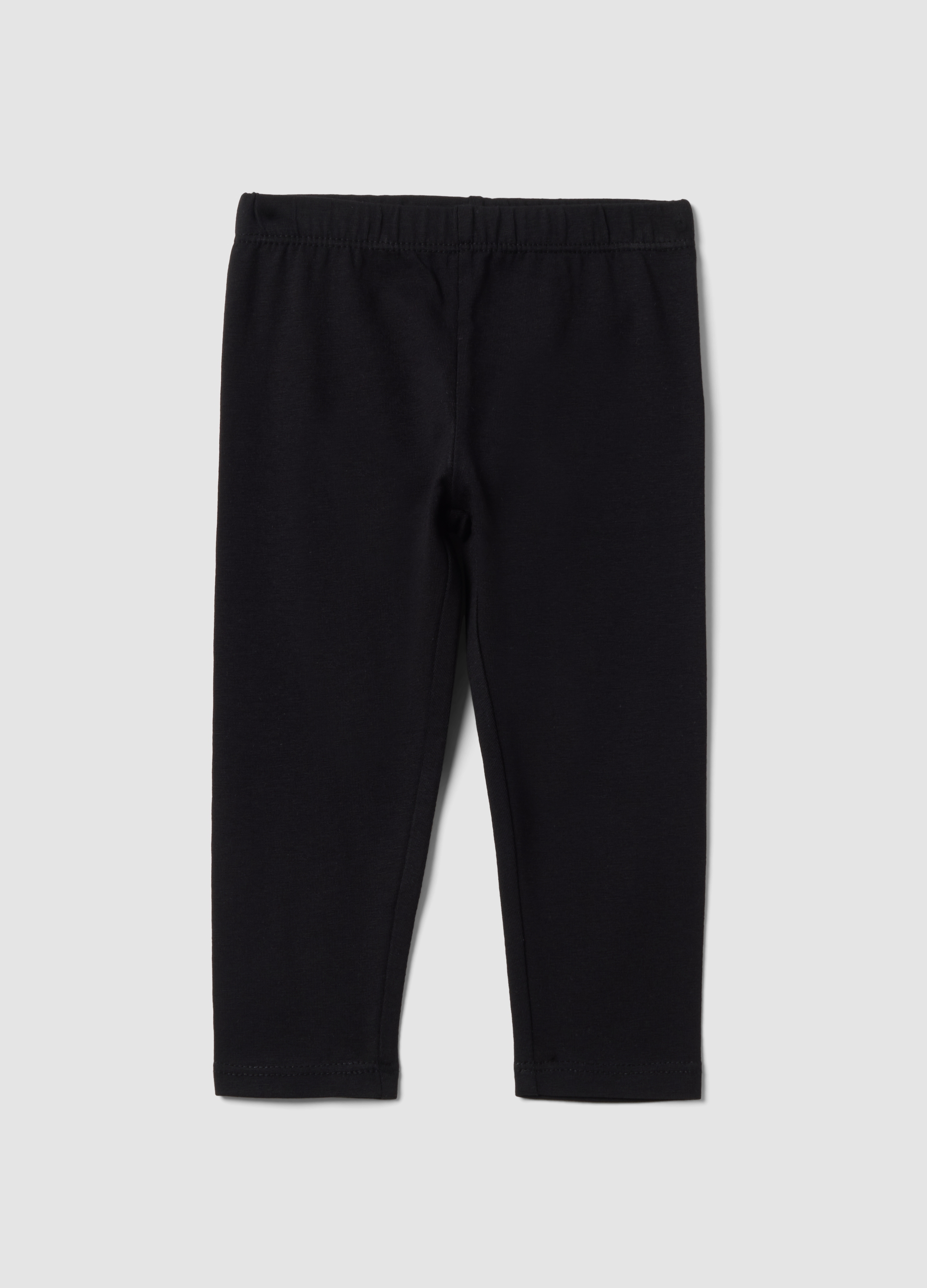 FAGOTTINO, Leggings Neri In Cotone Organico Elasticizzato Slim Fit Per Bimba, Bambina, Nero, Taglia: 30-36