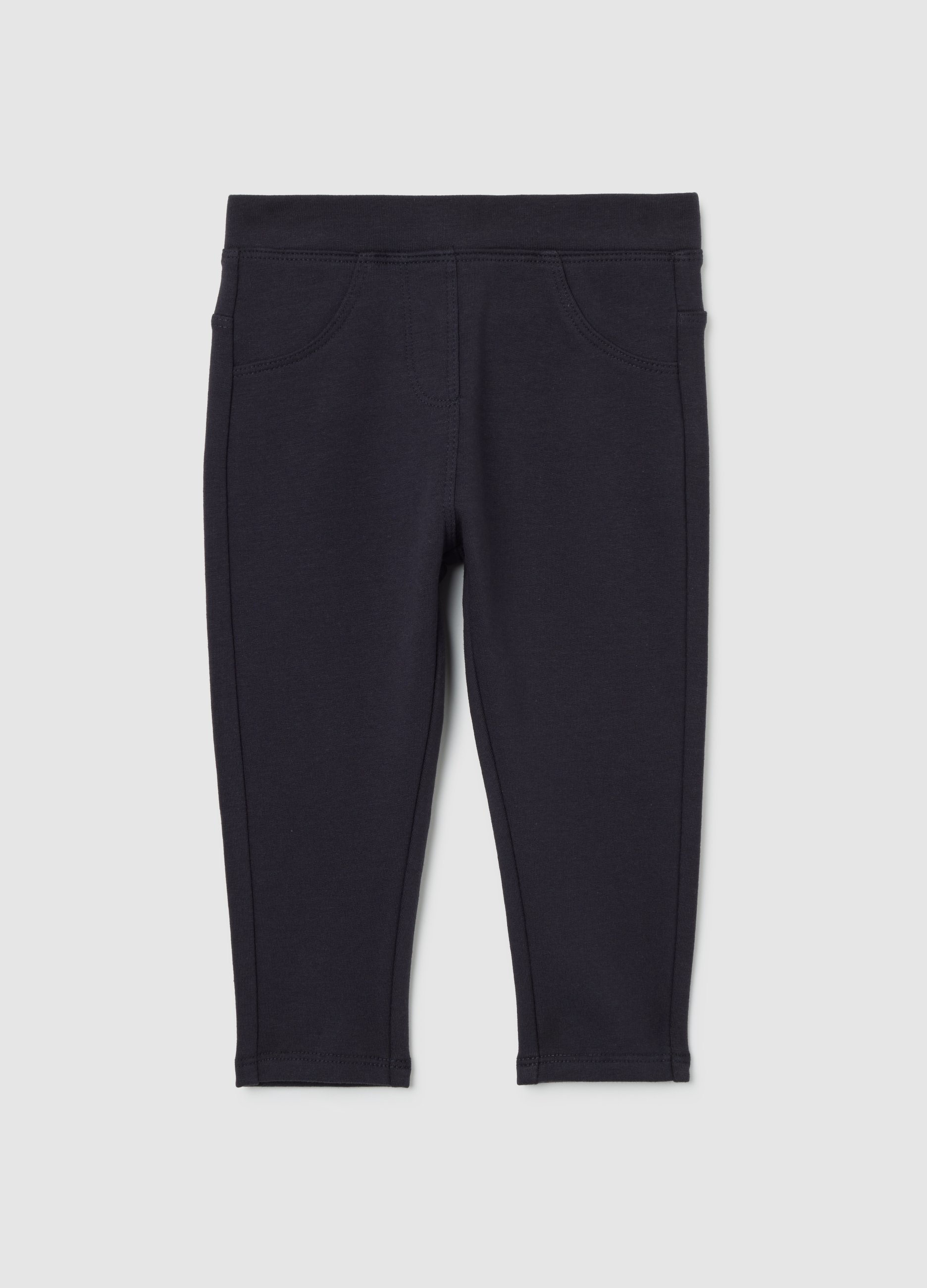 FAGOTTINO, Treggings Neri Da Bimba In Cotone Elasticizzato Slim Fit, Bambina, Nero, Taglia: 18-24