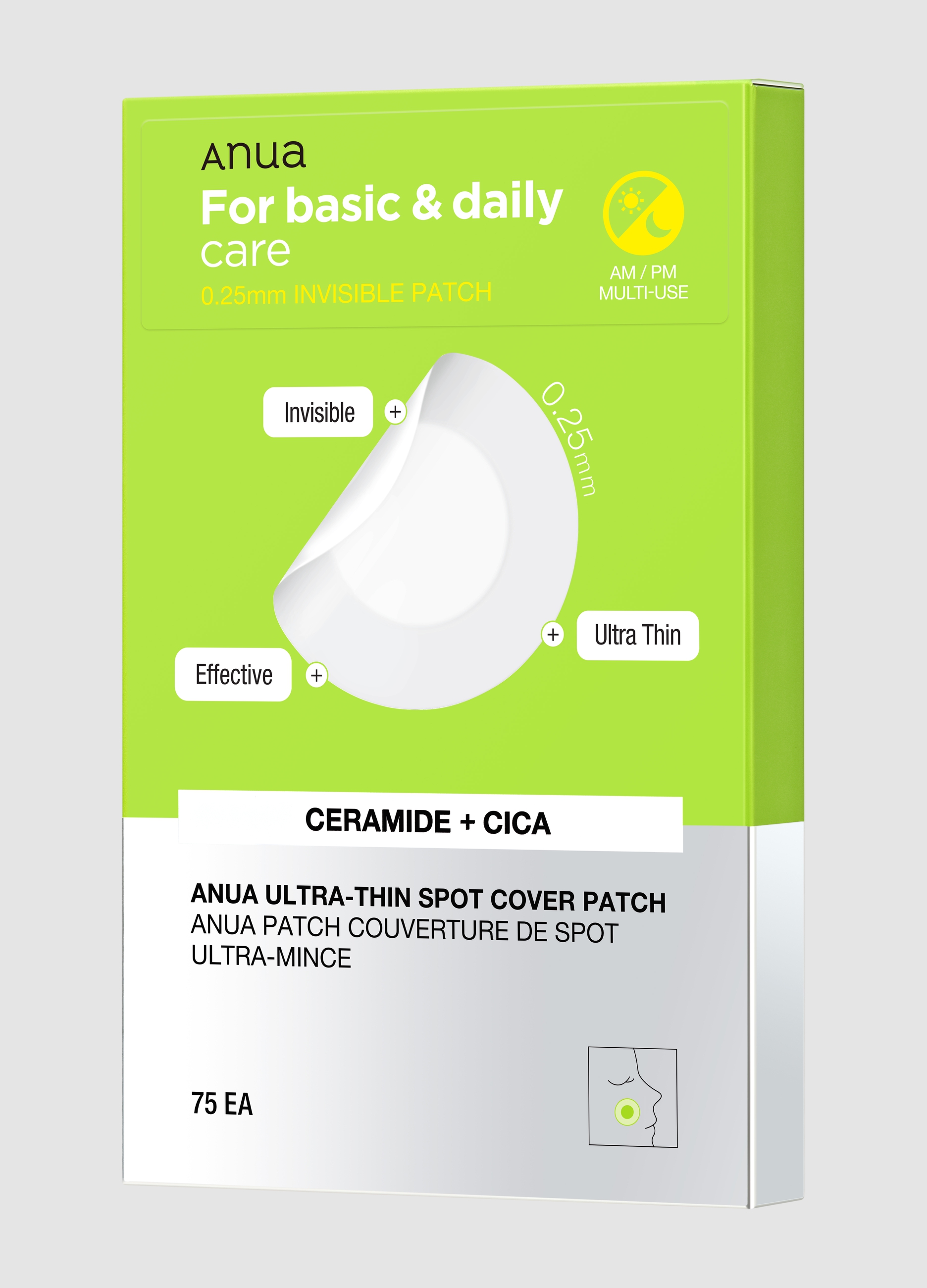 ANUA, Ultra Thin Spot Cover Patch 75 Pz - Skincare Coreana, Donna, Bianco, Taglia: FASUL