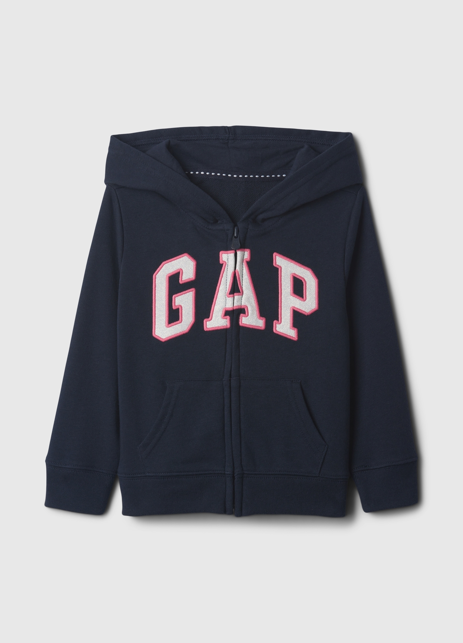 GAP KIDS, Full-zip Con Cappuccio E Ricamo Logo Gap, Unisex, Blu, Taglia: 6-12M/69-74