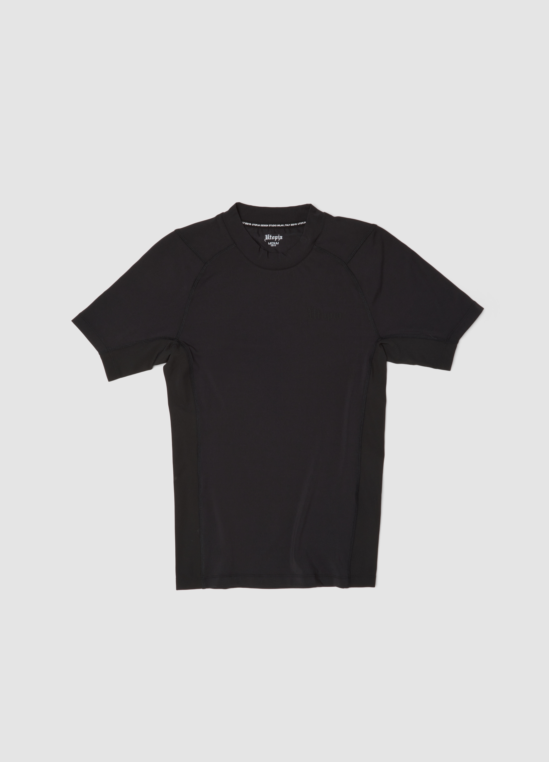 UTOPJA, Techincal T-shirt Fitted Black, Uomo, Nero, Taglia: L