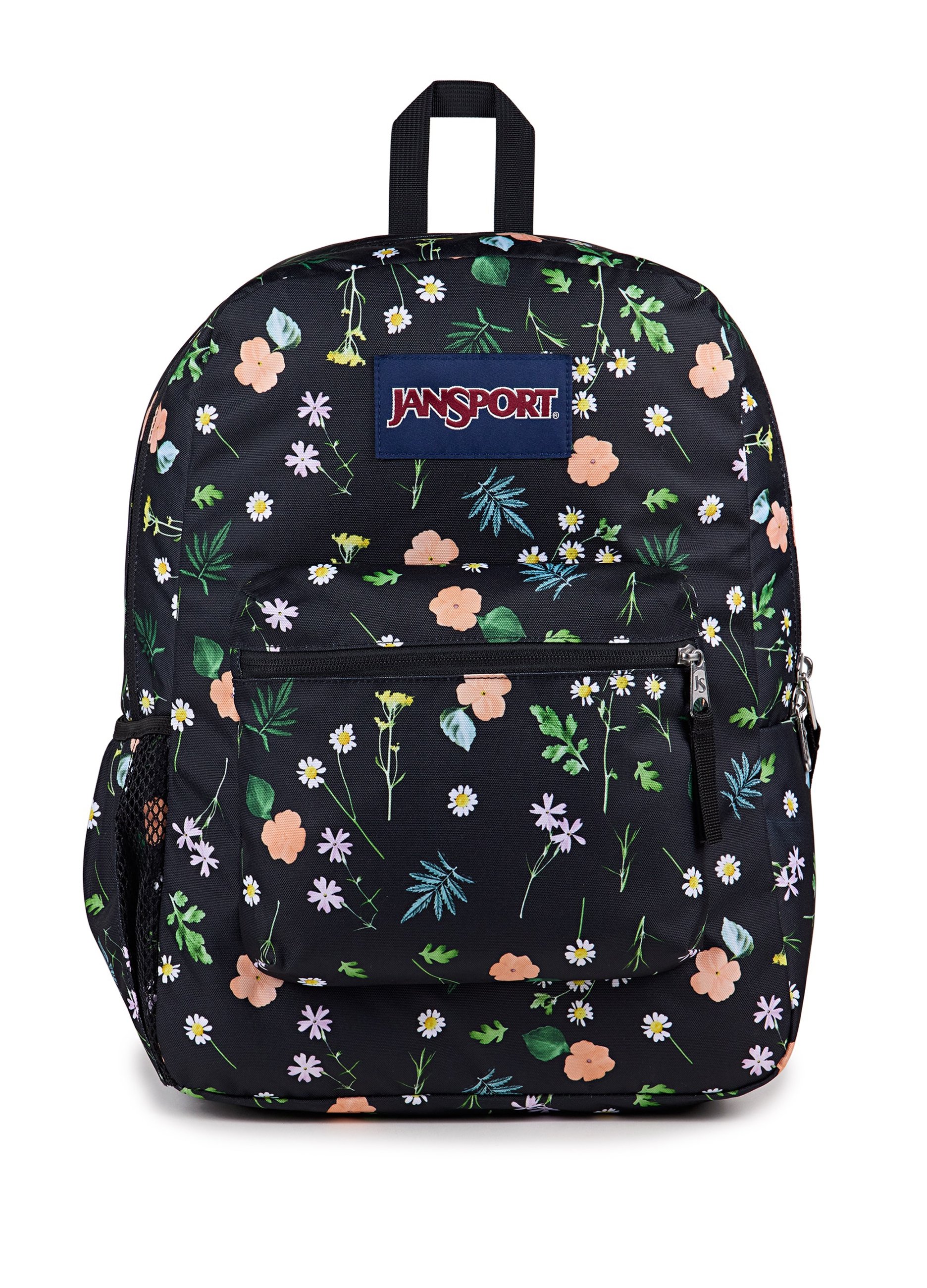 OVS, Mochila Cross Town Con Florecitas, Hombre, Negro