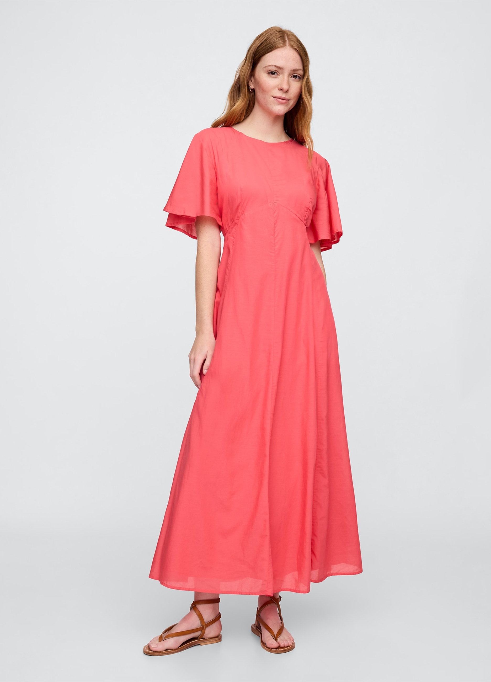 GAP, Abito Lungo Rosa Gap, Donna, Rosa, Taglia: XXS