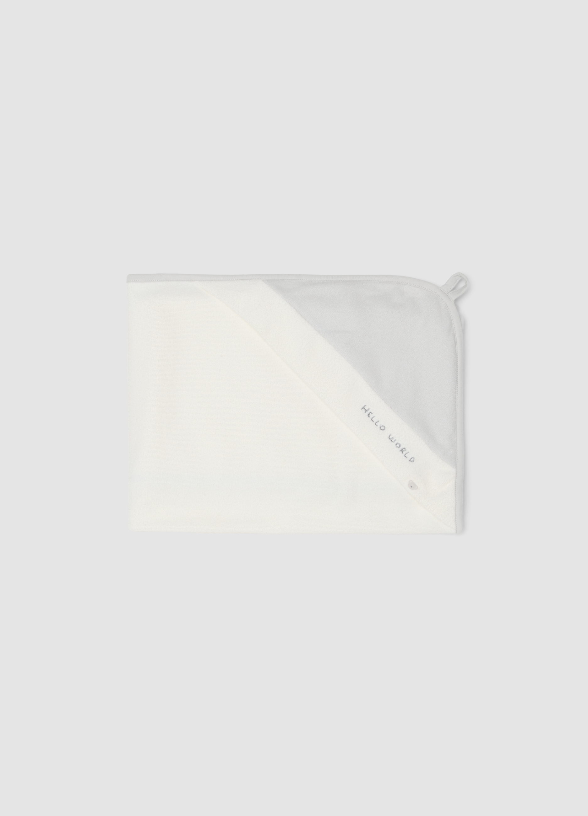 FAGOTTINO, Accappatoio Bianco In Cotone Organico Con Cappuccio Per Neonati, Unisex, Bianco, Taglia: ONE SIZE