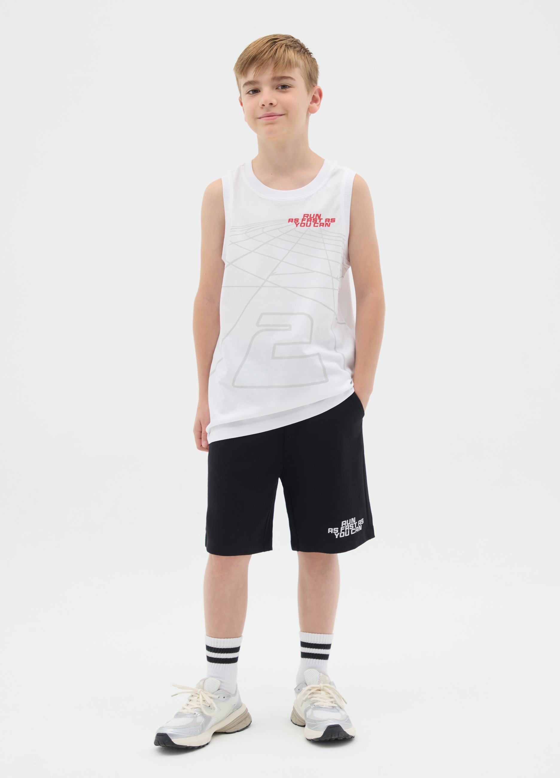 OVS, Completo Sportivo Da Ragazzo In Puro Cotone Multicolor Regular Fit, Bambino, Multicolor, Taglia: 10-11