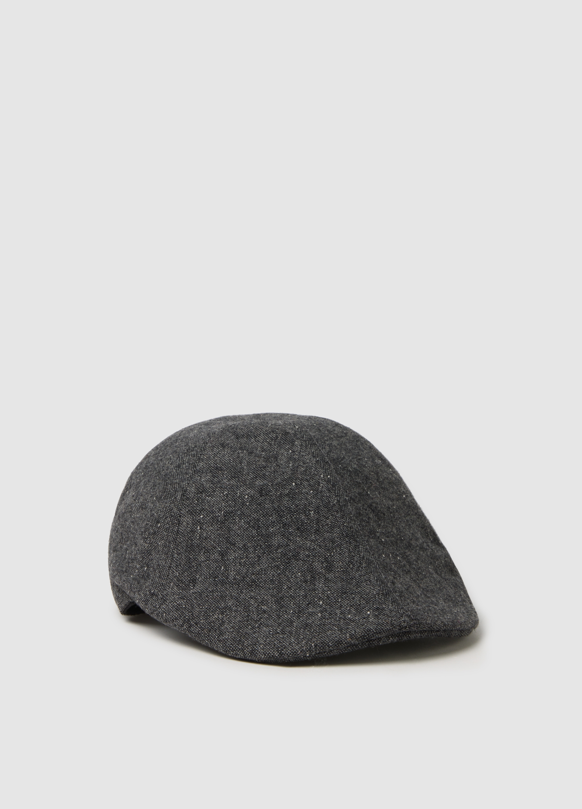 Sombrero Gris De Mezcla De Lana, Hombre, Grey/Black, Talla: FASUL