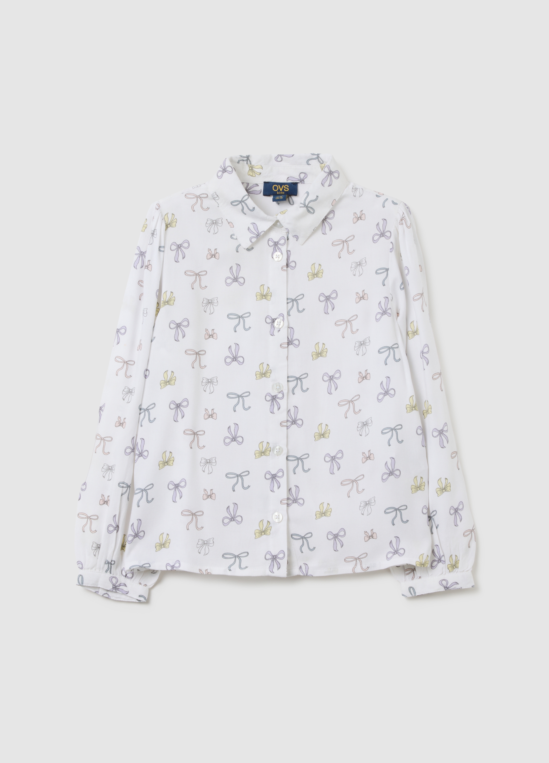 OVS KIDS, Camicia Da Bambina Bianca Regular Fit, Multicolor, Taglia: 8-9