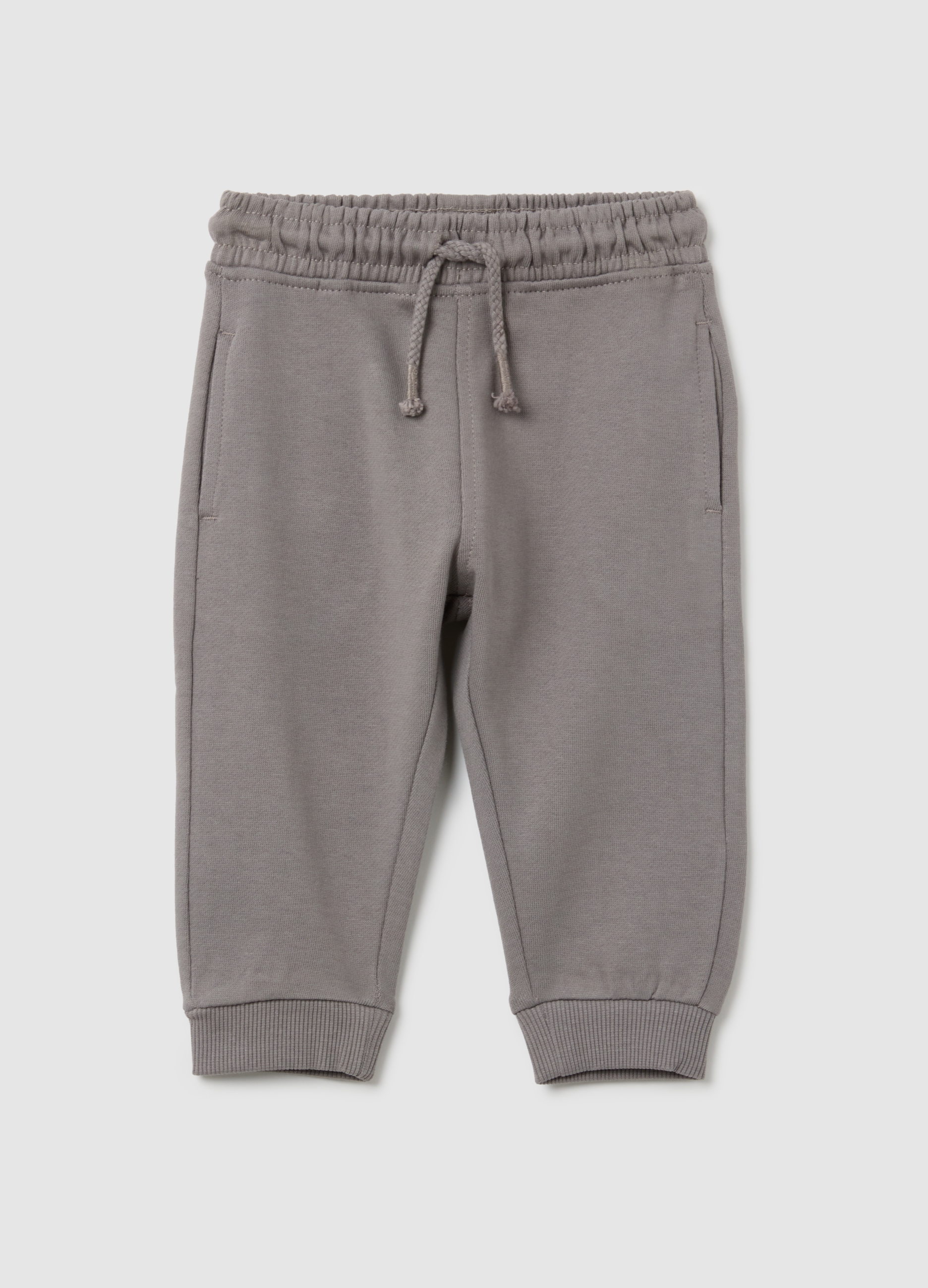 FAGOTTINO, Pantaloni Da Neonato In Puro Cotone Grigio Regular Fit, Bambino, Grigio, Taglia: 9-12