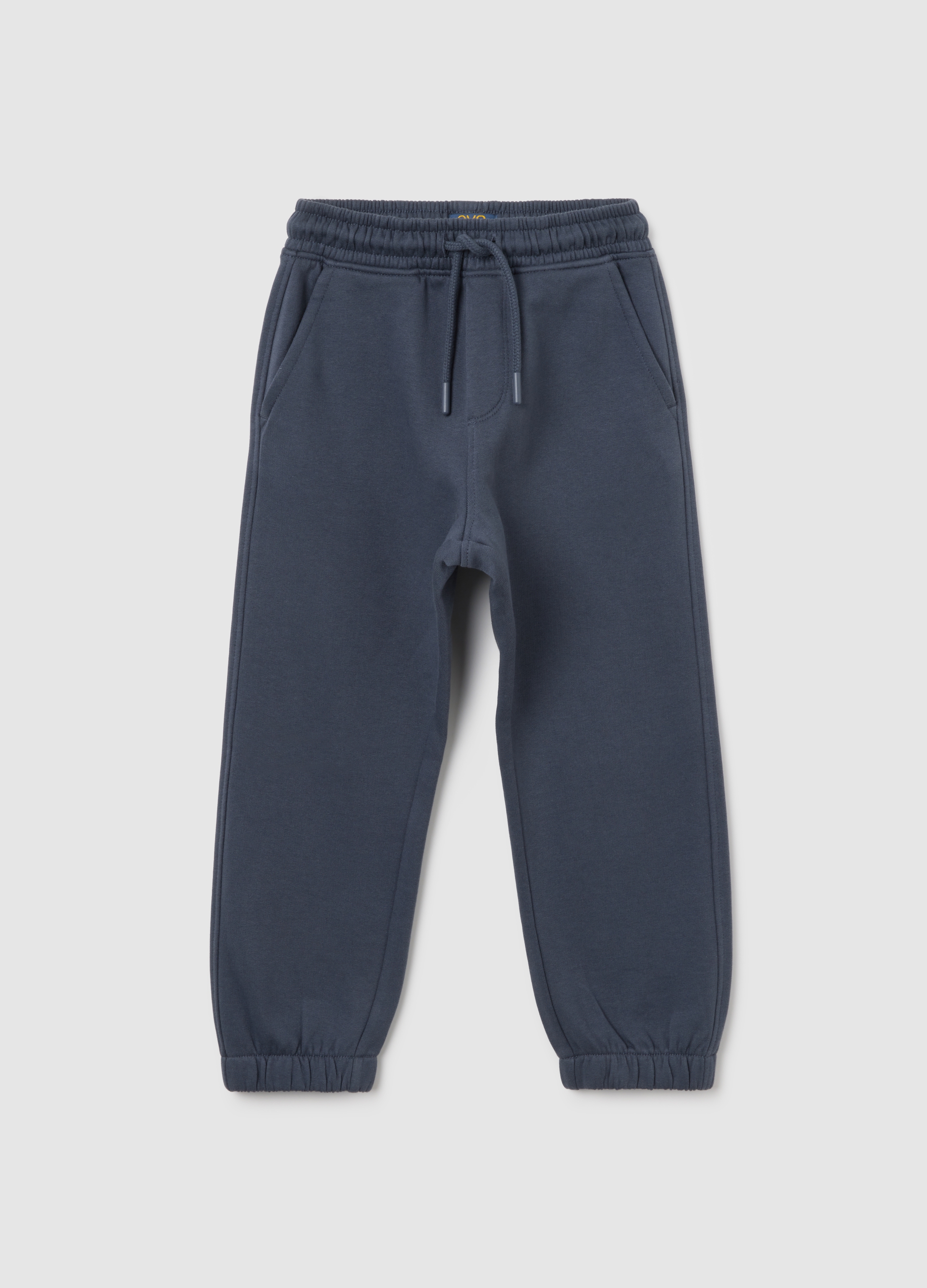 OVS KIDS, Pantaloni Da Bambino In Puro Cotone Blu Regular Fit, Blu, Taglia: 8-9