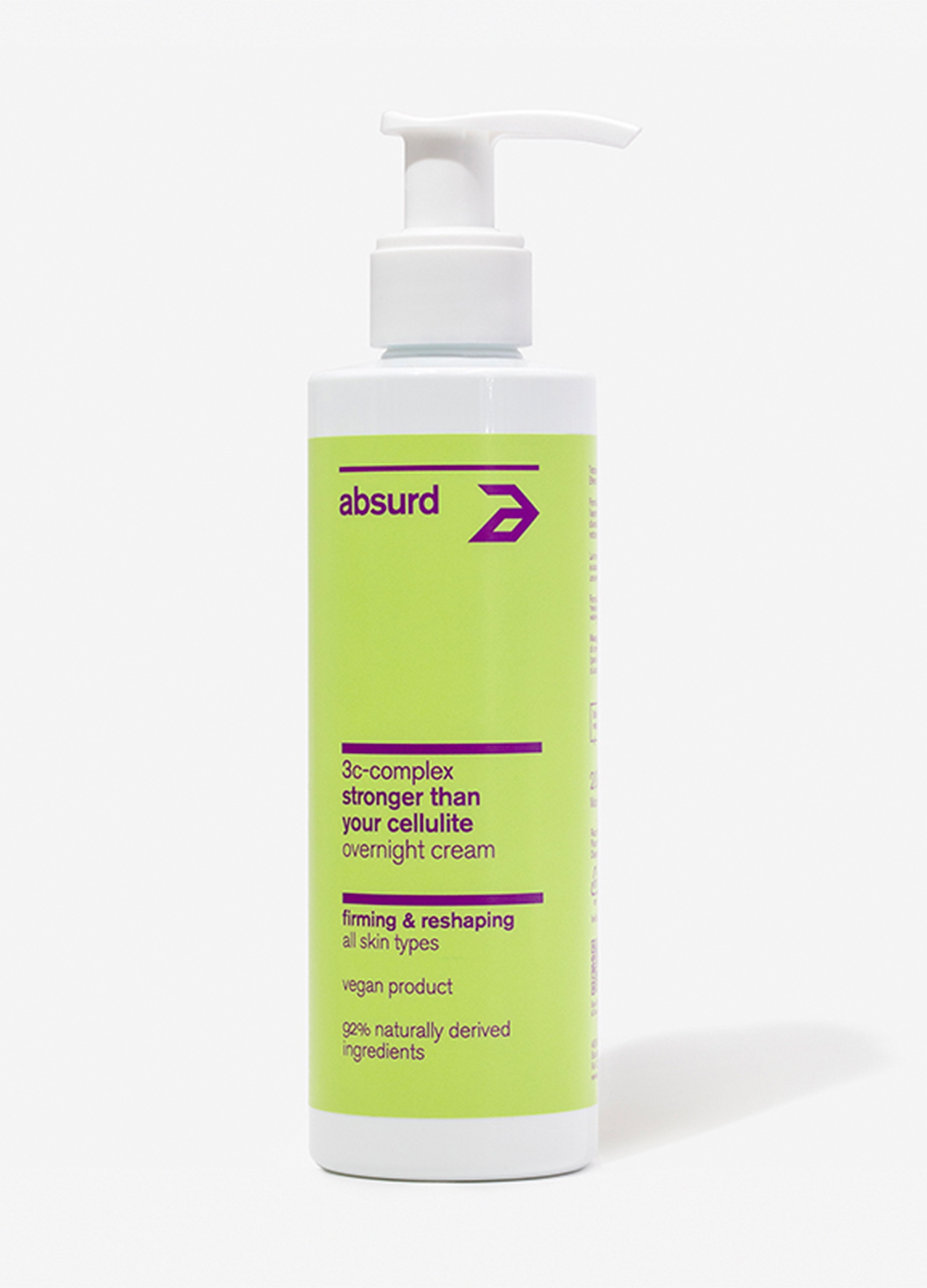 ABSURD, Trattamento Effetto Freddo Che Migliora L'aspetto Della Pelle A Buccia D'arancia Stronger Than Your Cellulite, Donna, Verde, Taglia: FASUL