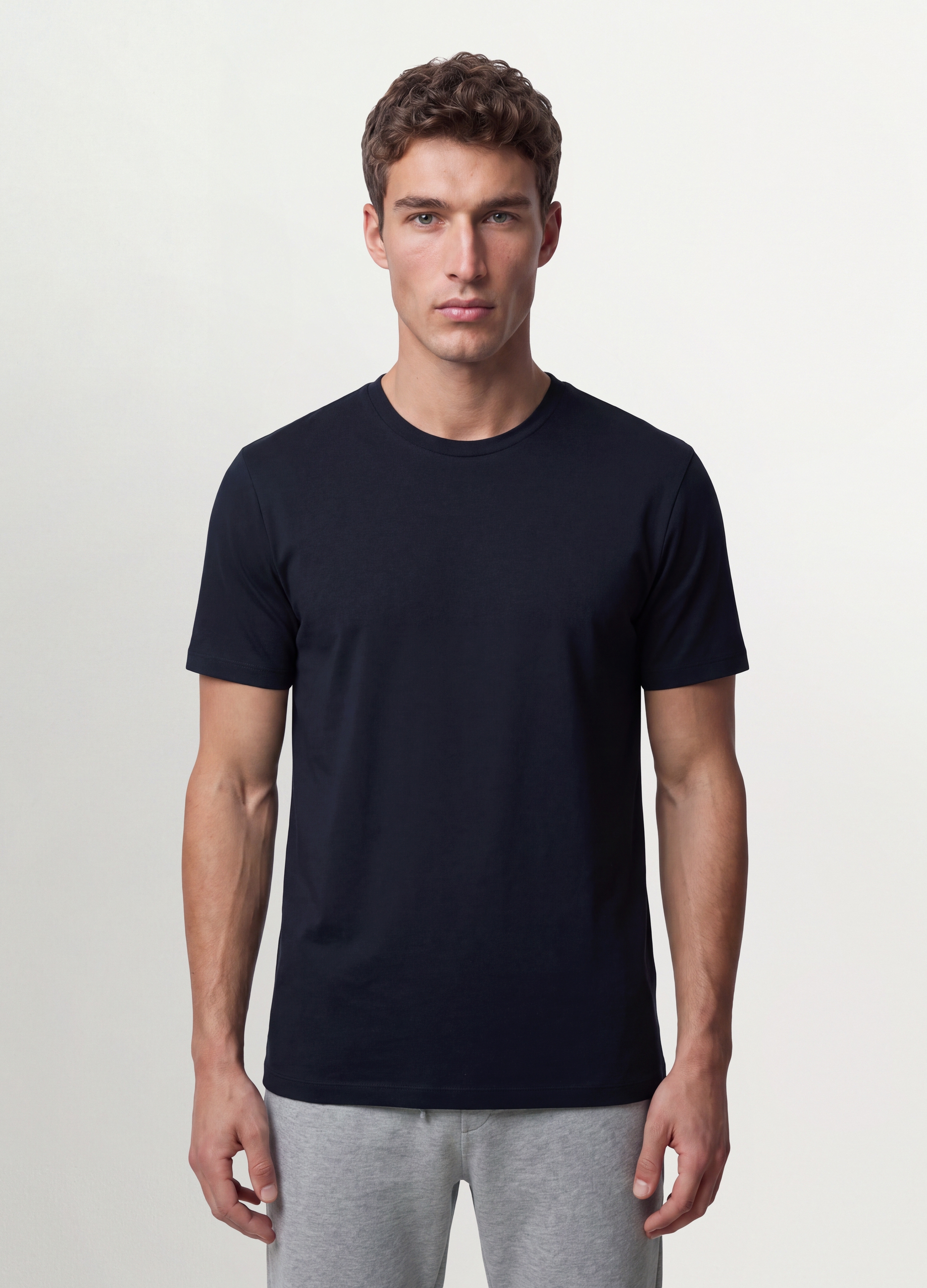 OVS, T-shirt Nera In Cotone Organico A Maniche Corte Slim Fit, Uomo, Nero, Taglia: XXL
