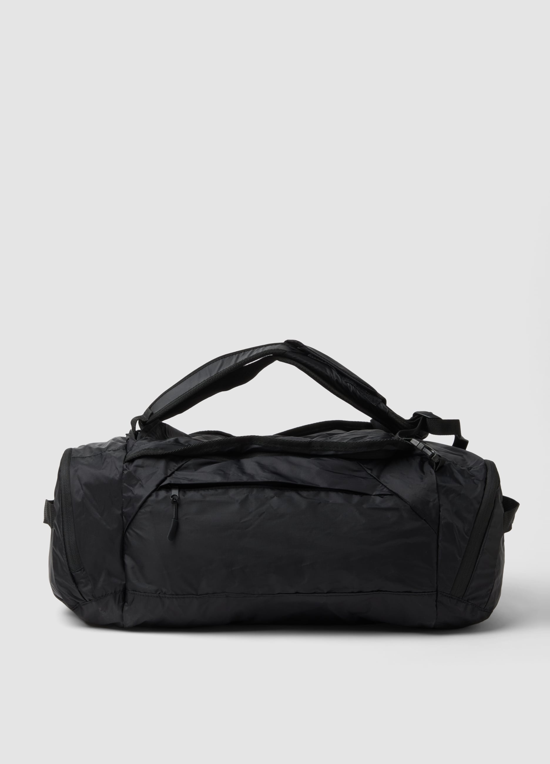 URBAN COMMUTER, Borsone Nero Sportivo Ripiegabile Con Spallacci, Unisex, Nero, Taglia: ONE SIZE