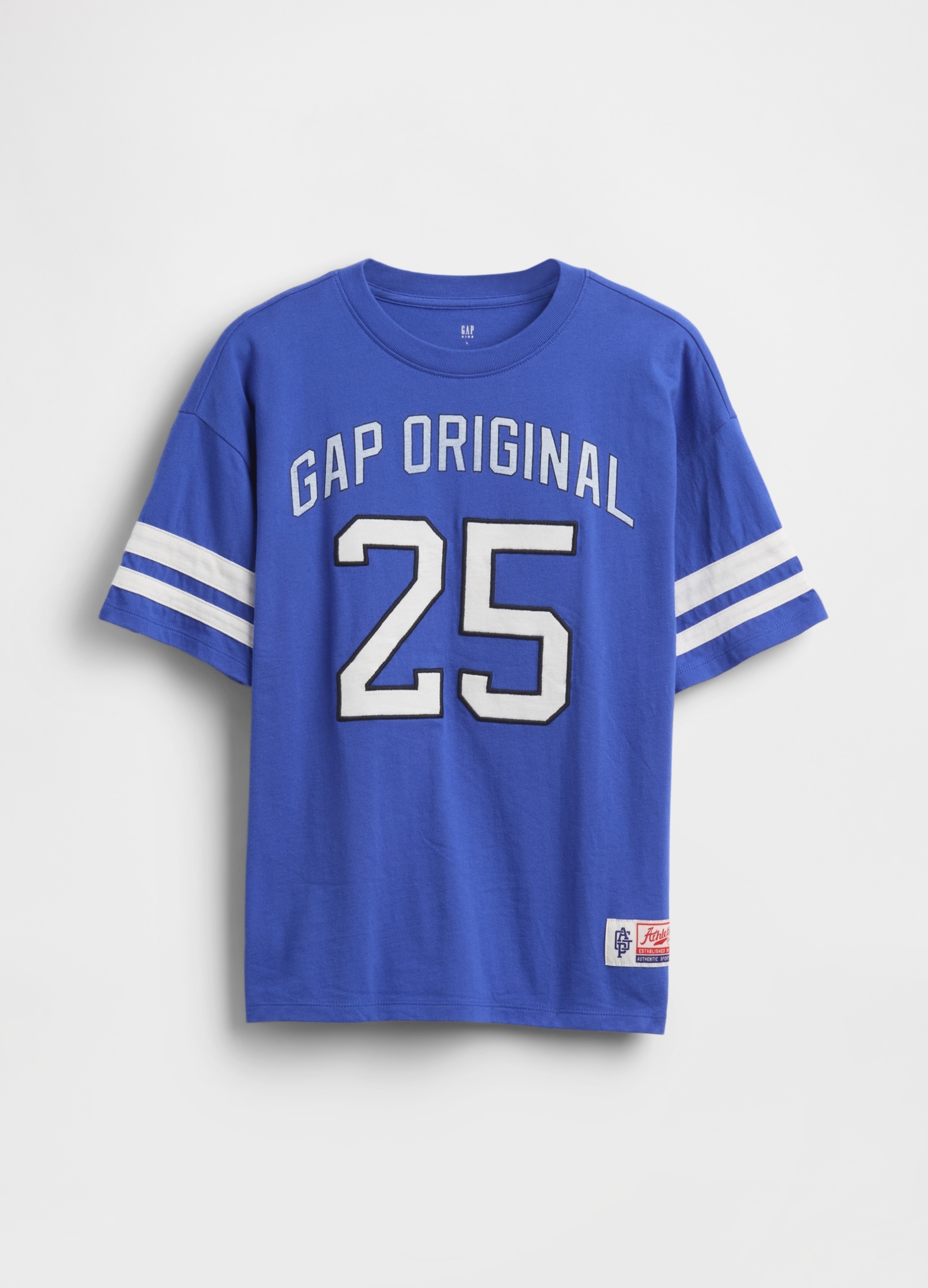 GAP KIDS, T-shirt Da Bambino In Puro Cotone Blu, Blu, Taglia: M/130-137