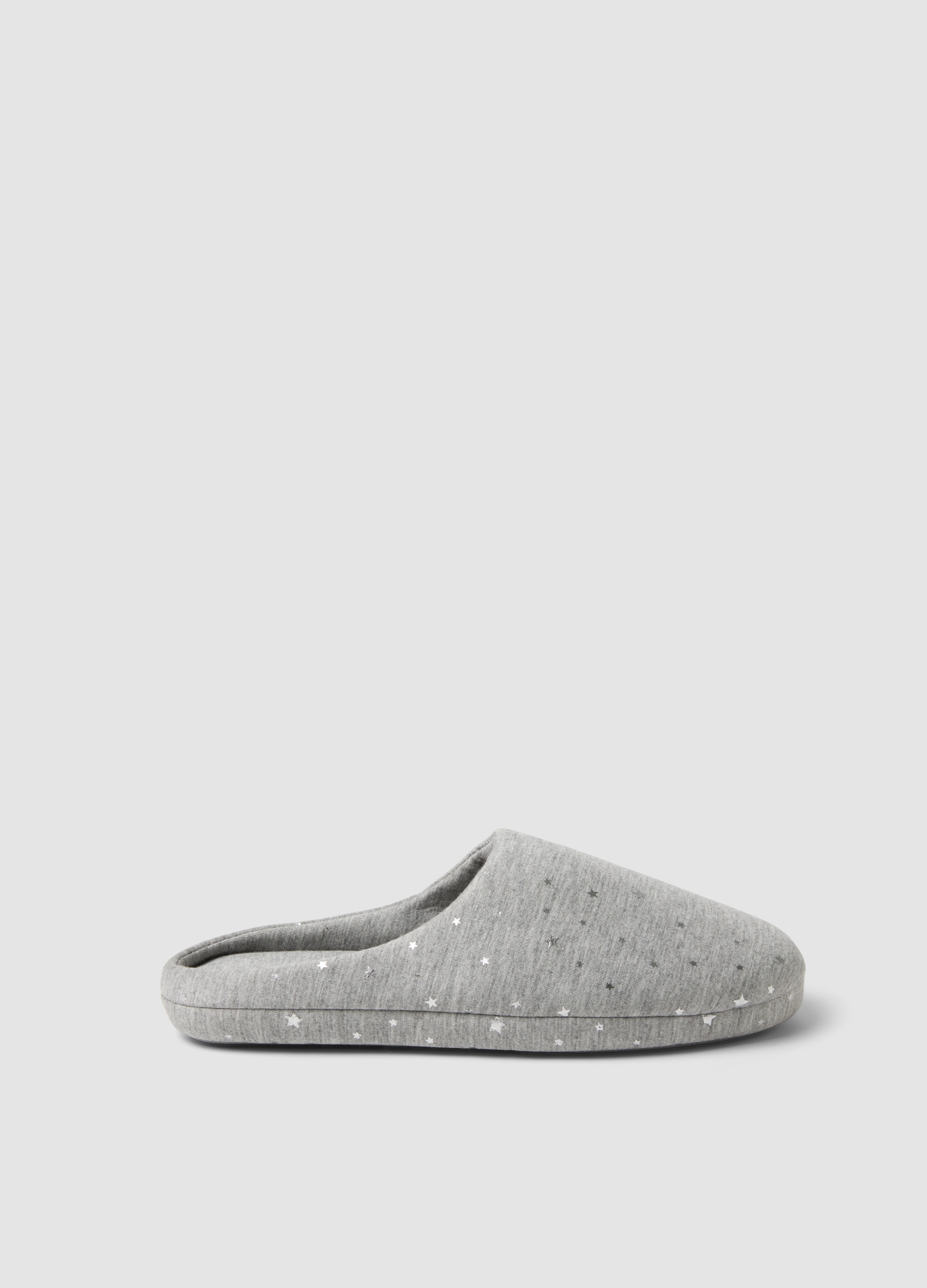 OVS, Pantofole Grigie Con Stampa Stelle, Donna, Grigio, Taglia: 36-37