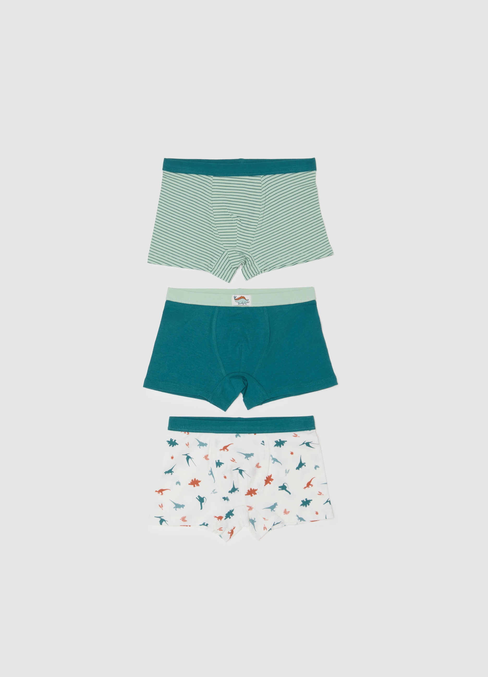 OVS KIDS, Set Tripack Di Mutandine Da Bambino In Cotone Multicolor Regular Fit, Multicolor, Taglia: 5-6