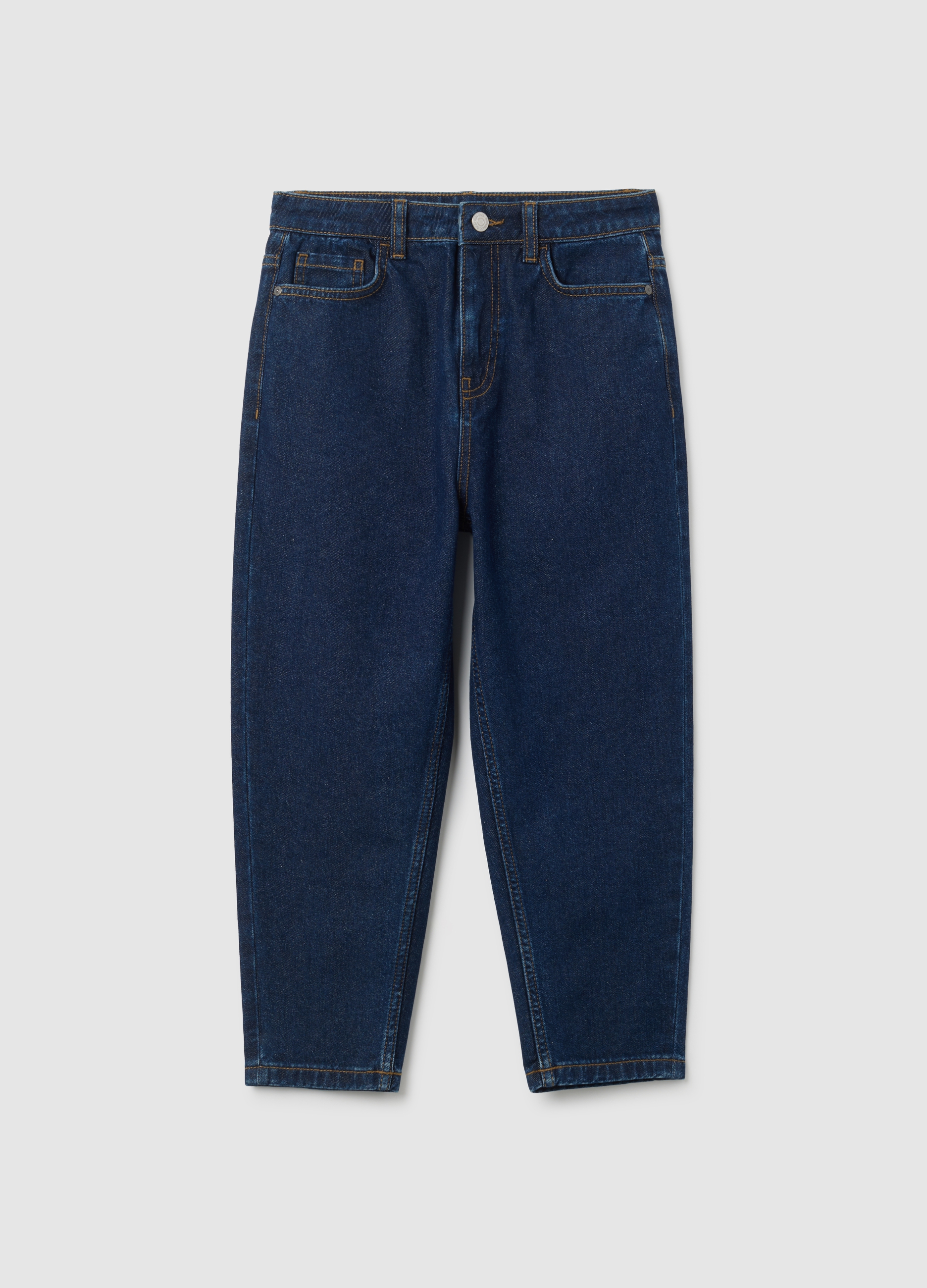 Jeans Da Ragazzo In Puro Cotone Blu Baggy, Niño, Azul suave, Talla: 14-15