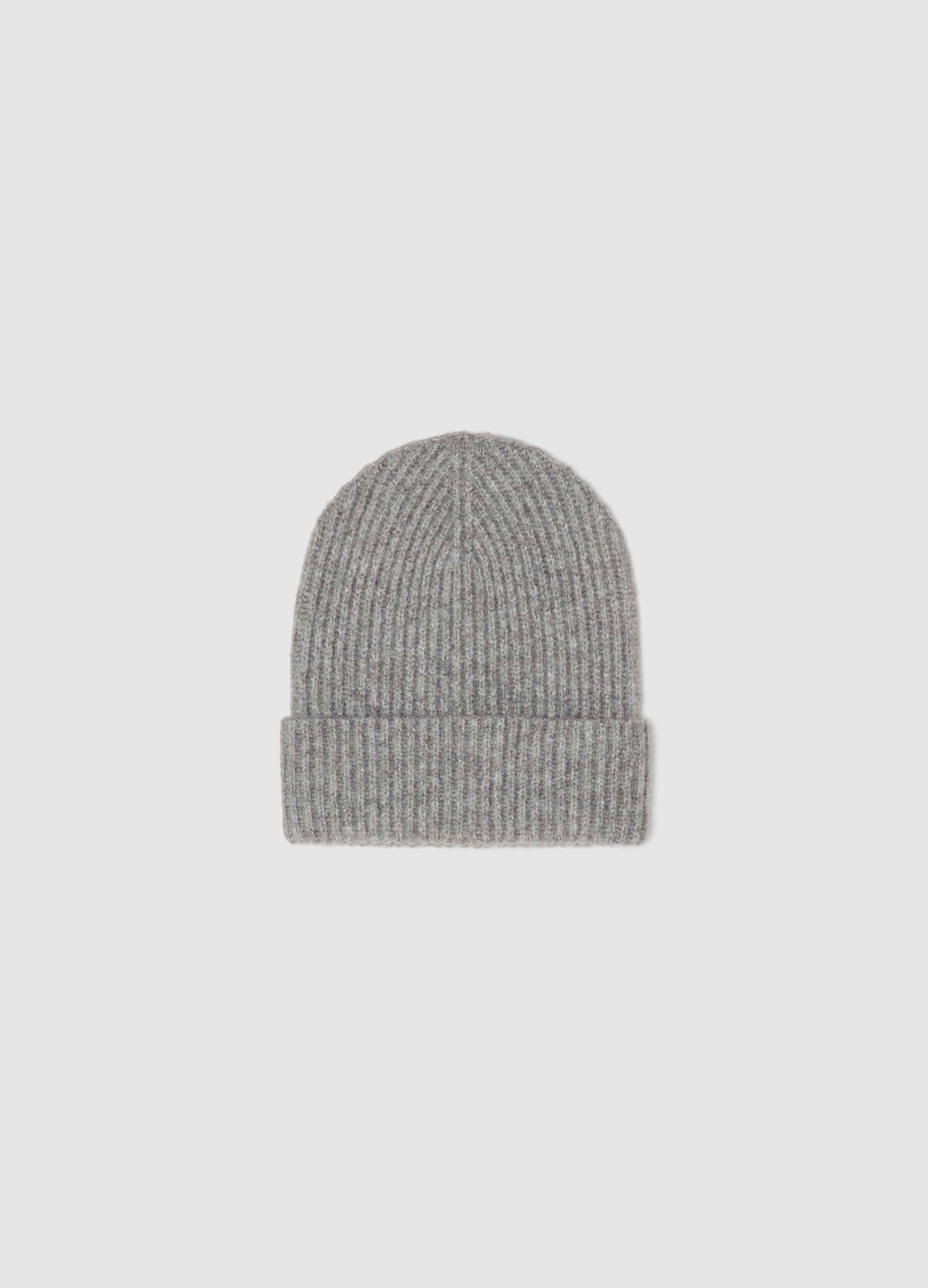 OVS, Cappello Grigio In Lana Elasticizzato A Coste, Donna, Grigio, Taglia: ONE SIZE