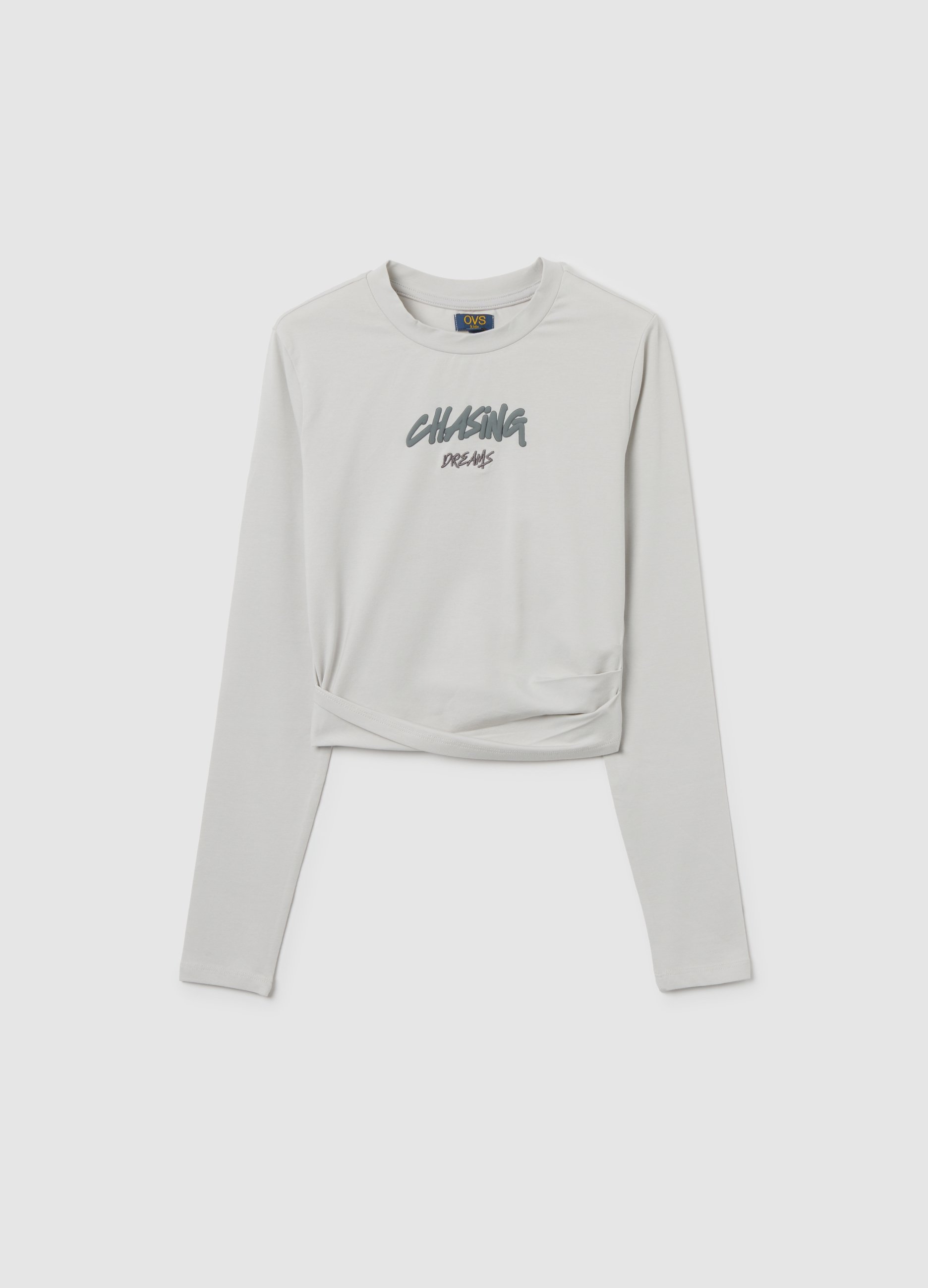 Camiseta De Niña Blanca Regular Fit De Algodón Elástico, Niña, Blanco óptico, Talla: 13-14