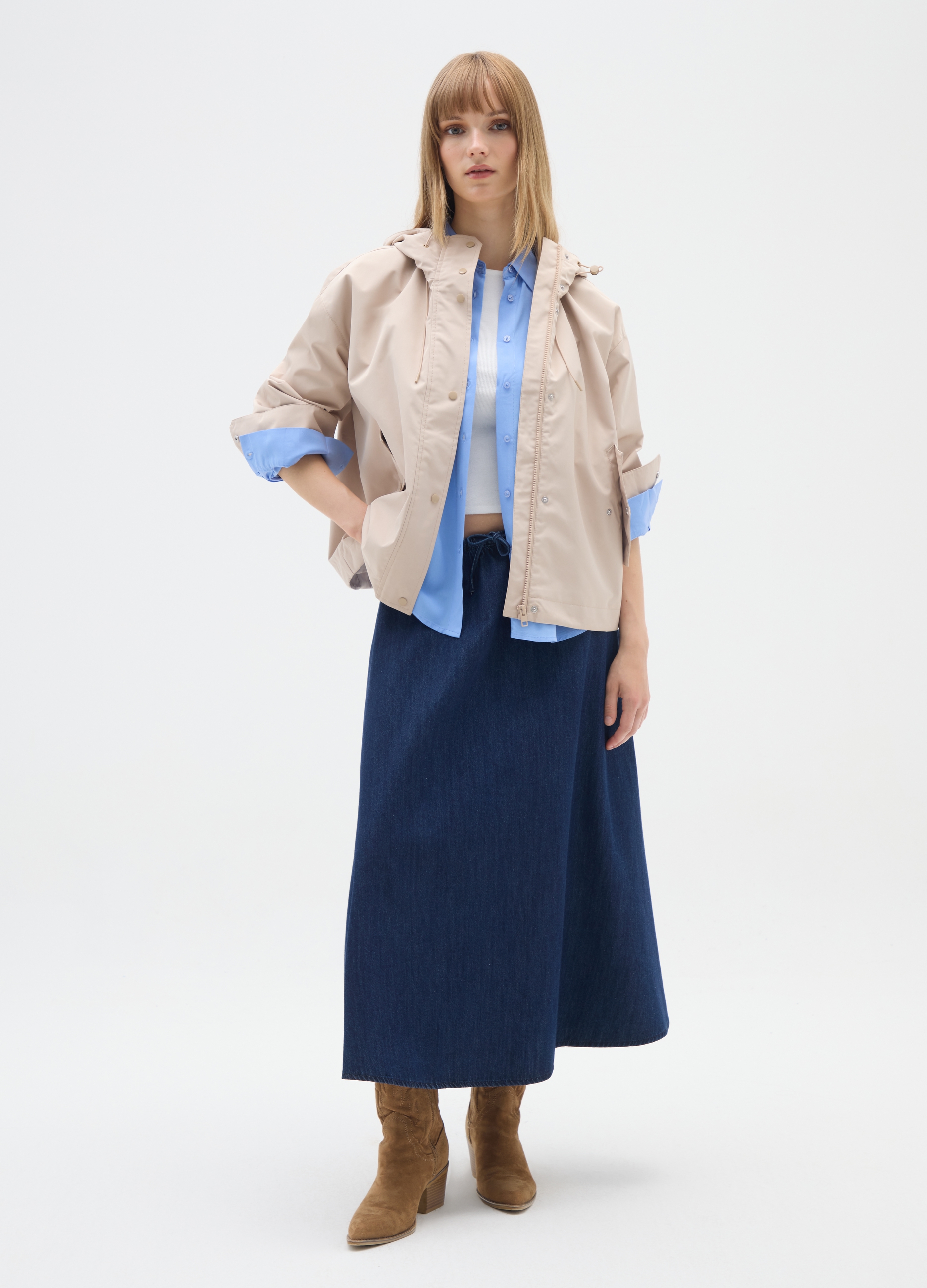OVS, Chaqueta Impermeable Beige De Ajuste Regular, Mujer, Beige Claro, Talla: XS