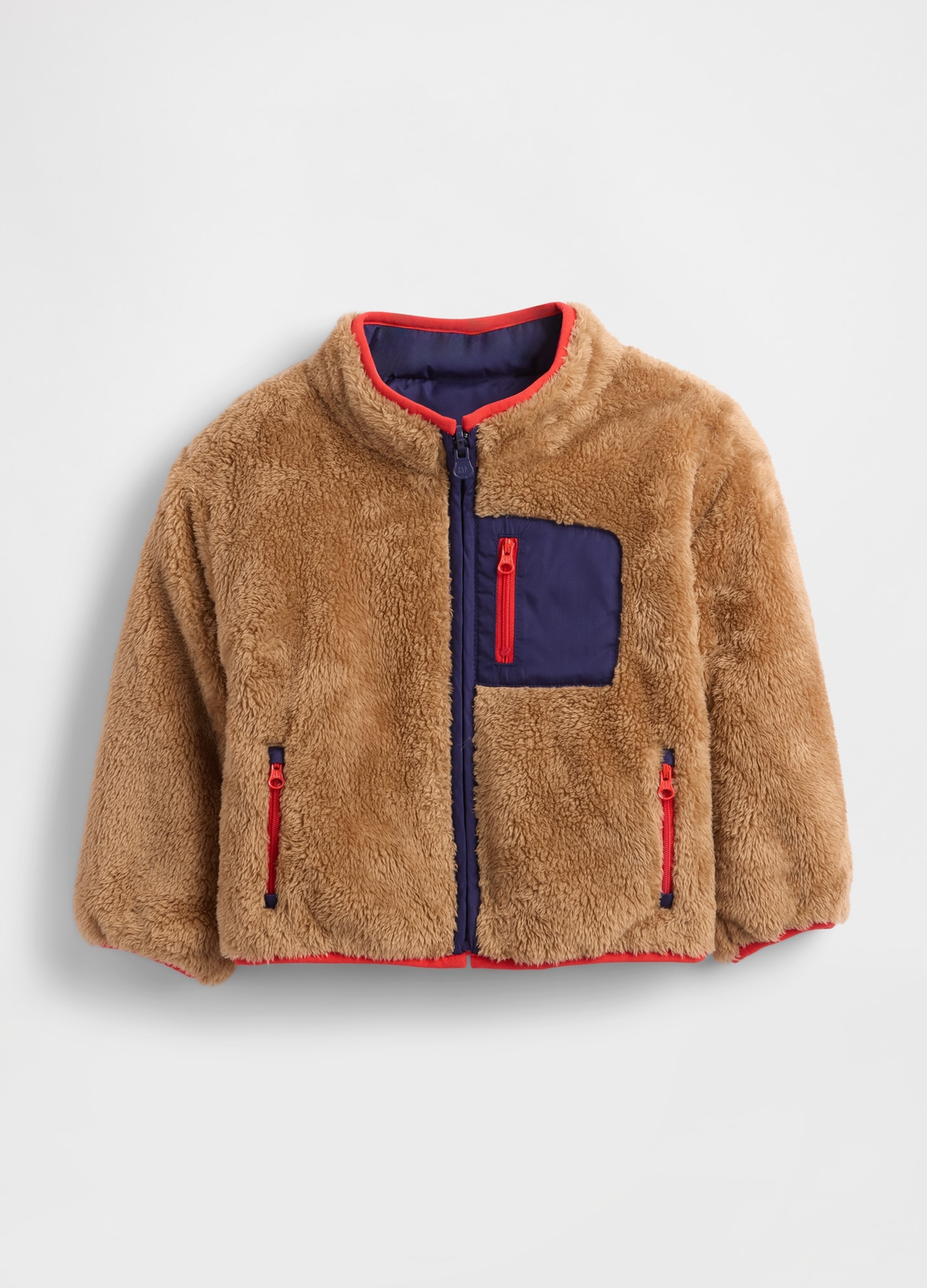 GAP KIDS, Giacca Reversibile, Bambino, Beige, Taglia: 2Y/84-91