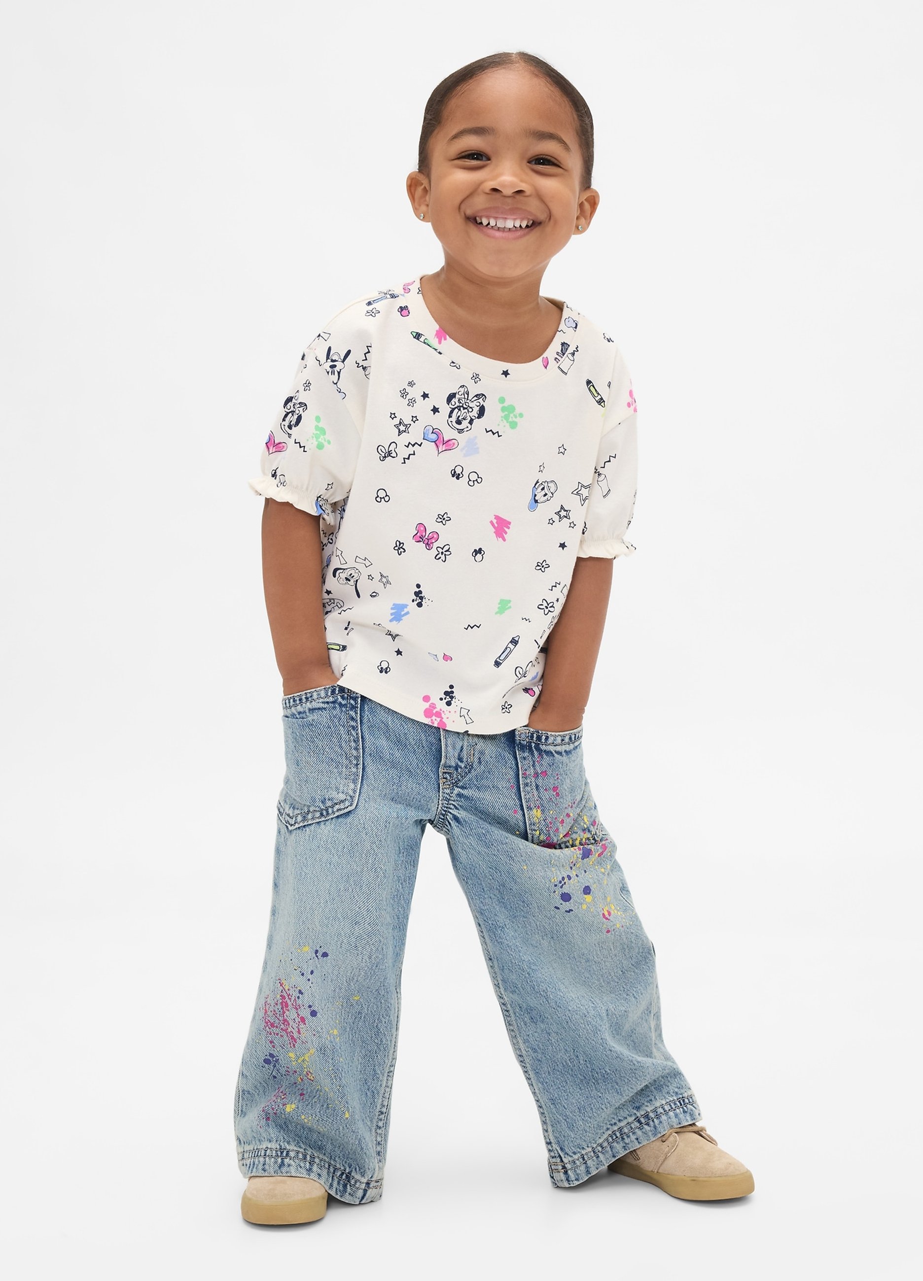 GAP KIDS, Jeans Decorati, Unisex, Denim, Taglia: 3Y/91-99