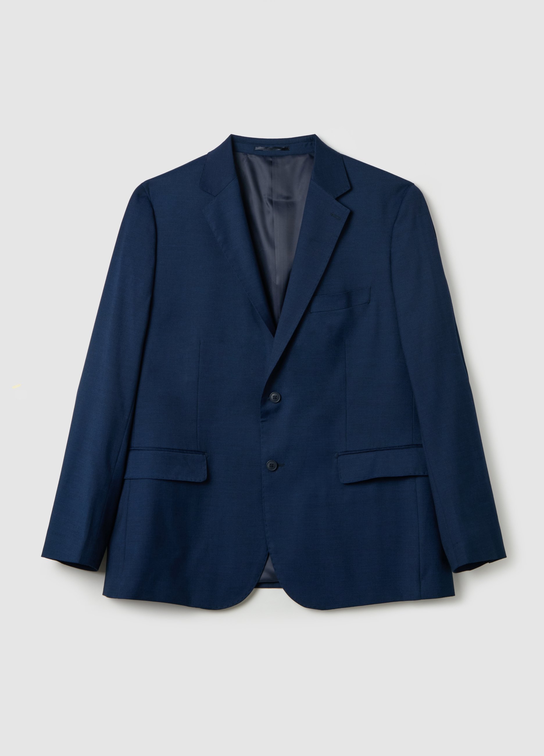 PIOMBO, Traje Regular Fit En Mezcla De Viscosa, Hombre, Azul marino, Talla: 56