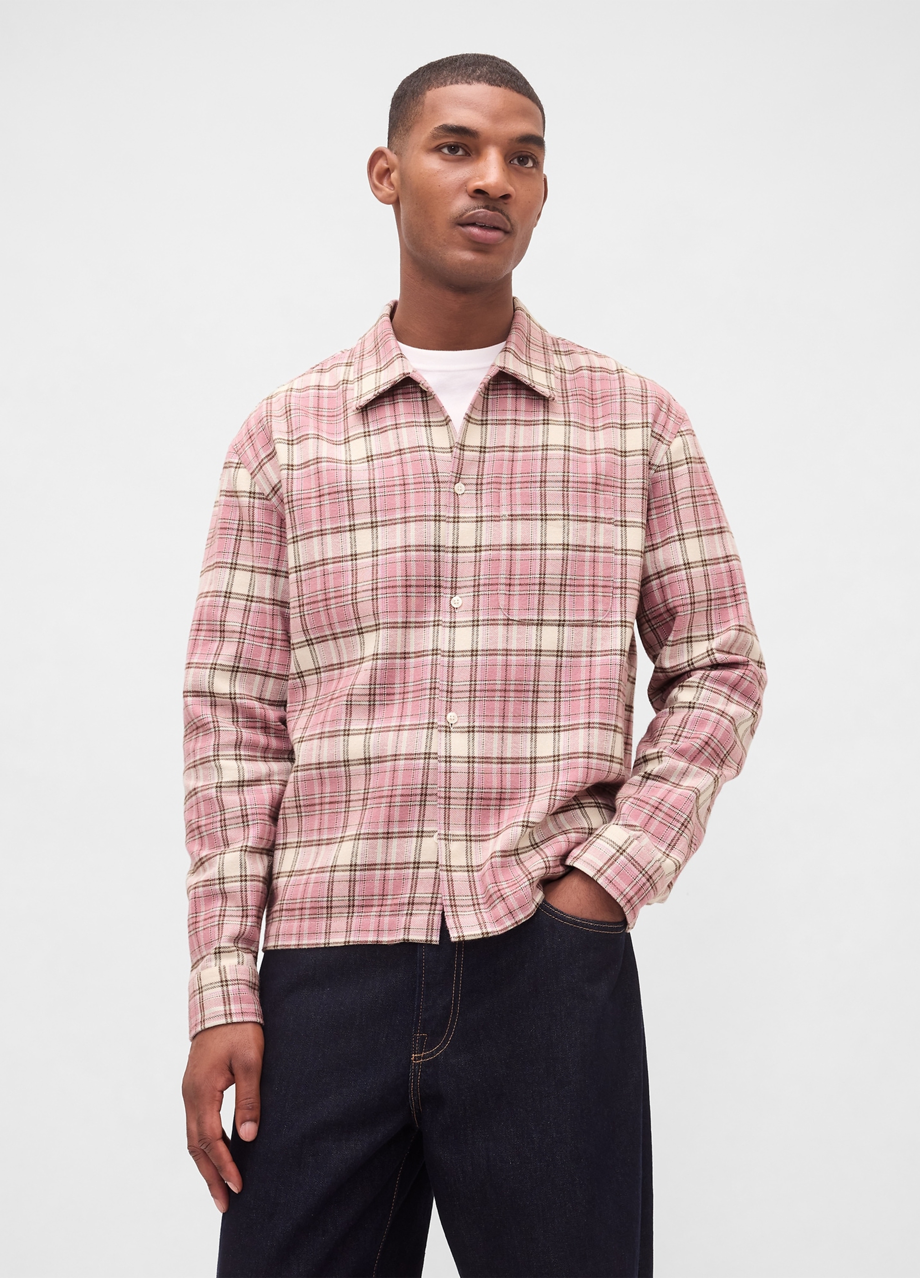 GAP, Camicia A Maniche Lunghe In Cotone, Uomo, Multicolor, Taglia: M